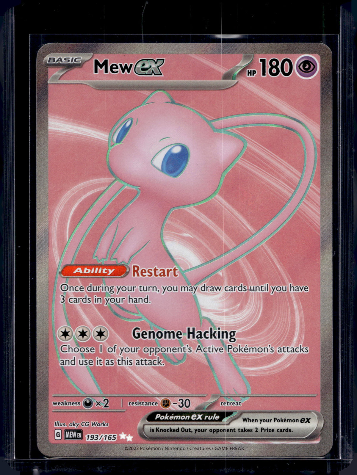 Mew ex 193/165 Raw RookieLegends