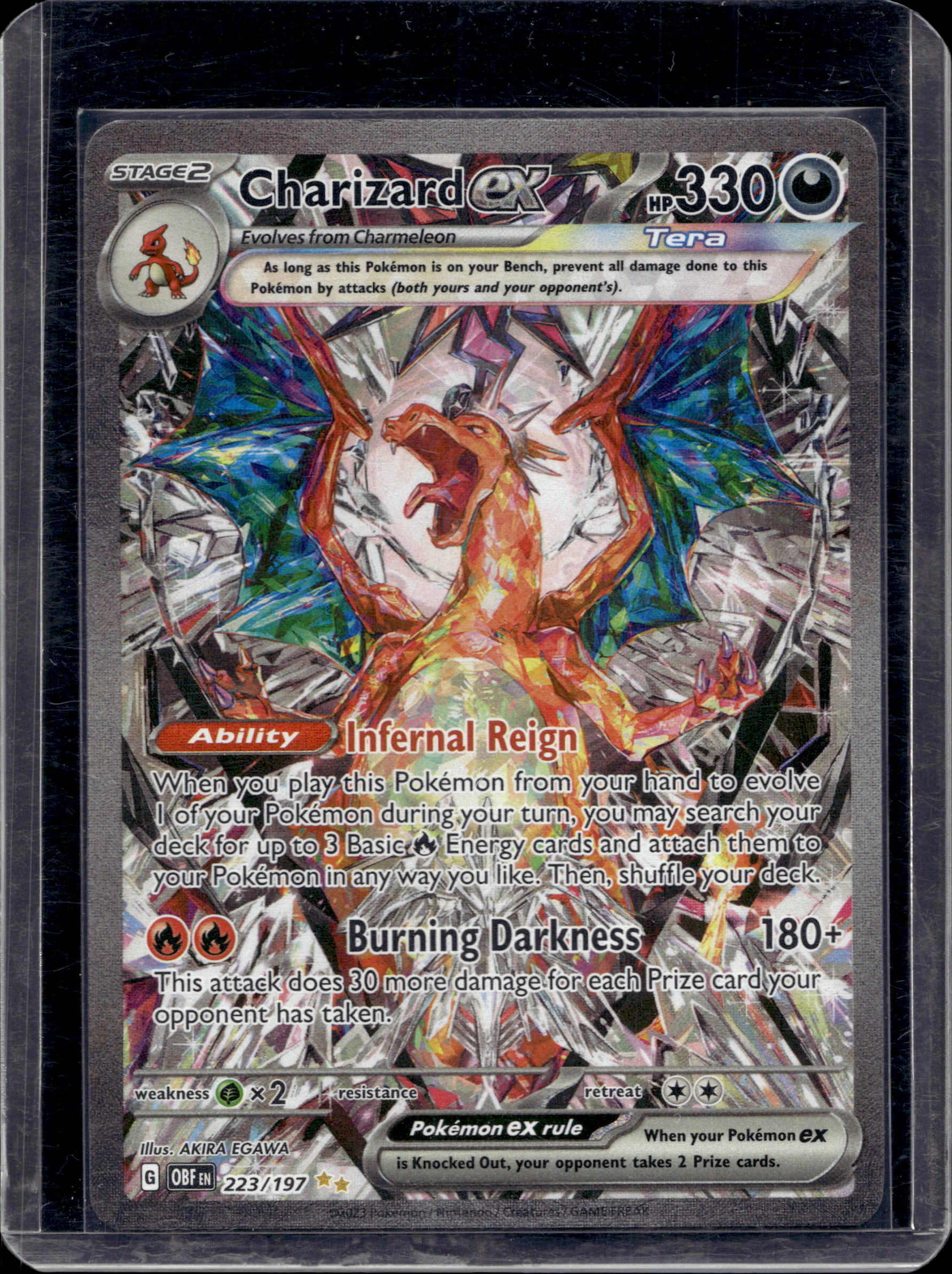 Charizard Ex 223/197 Raw RookieLegends