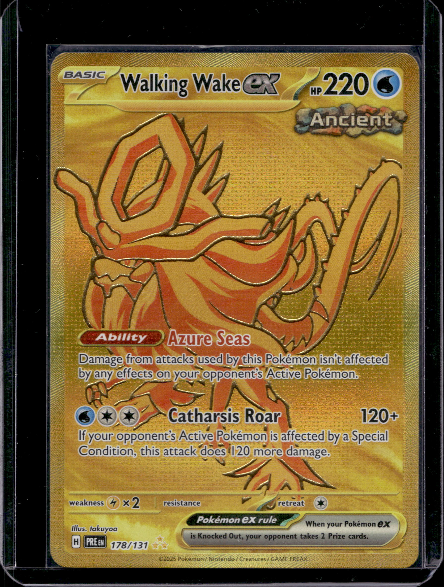 Walking Wake Ex 178/131 Raw RookieLegends