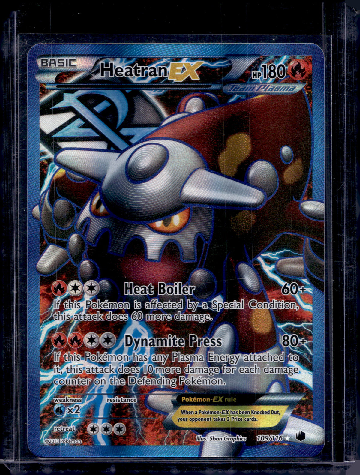Heatran EX (Team Plasma) 109/116 Raw