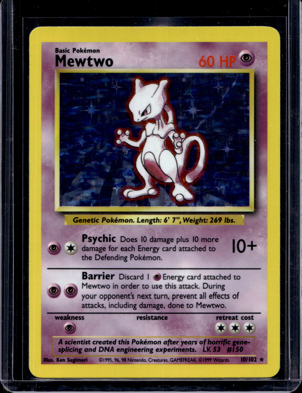 Mewtwo (Base Set - Holo) 10/102 Raw