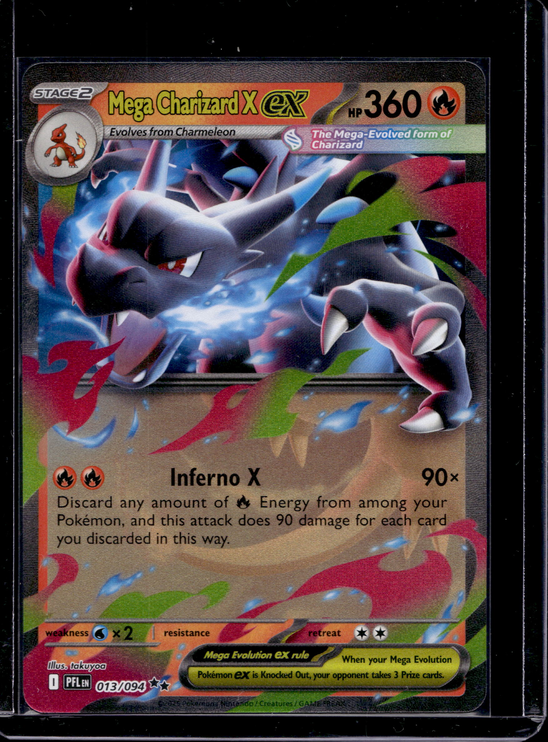 Mega Charizard X Ex 013/094 Raw RookieLegends