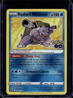Radiant Blastoise - Pokemon Go 018/078 Raw RookieLegends