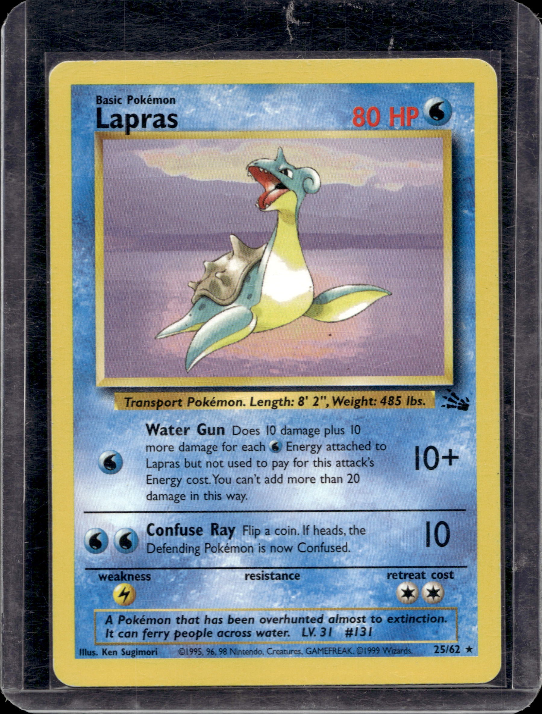 Lapras - Fossil 25/62 Raw RookieLegends