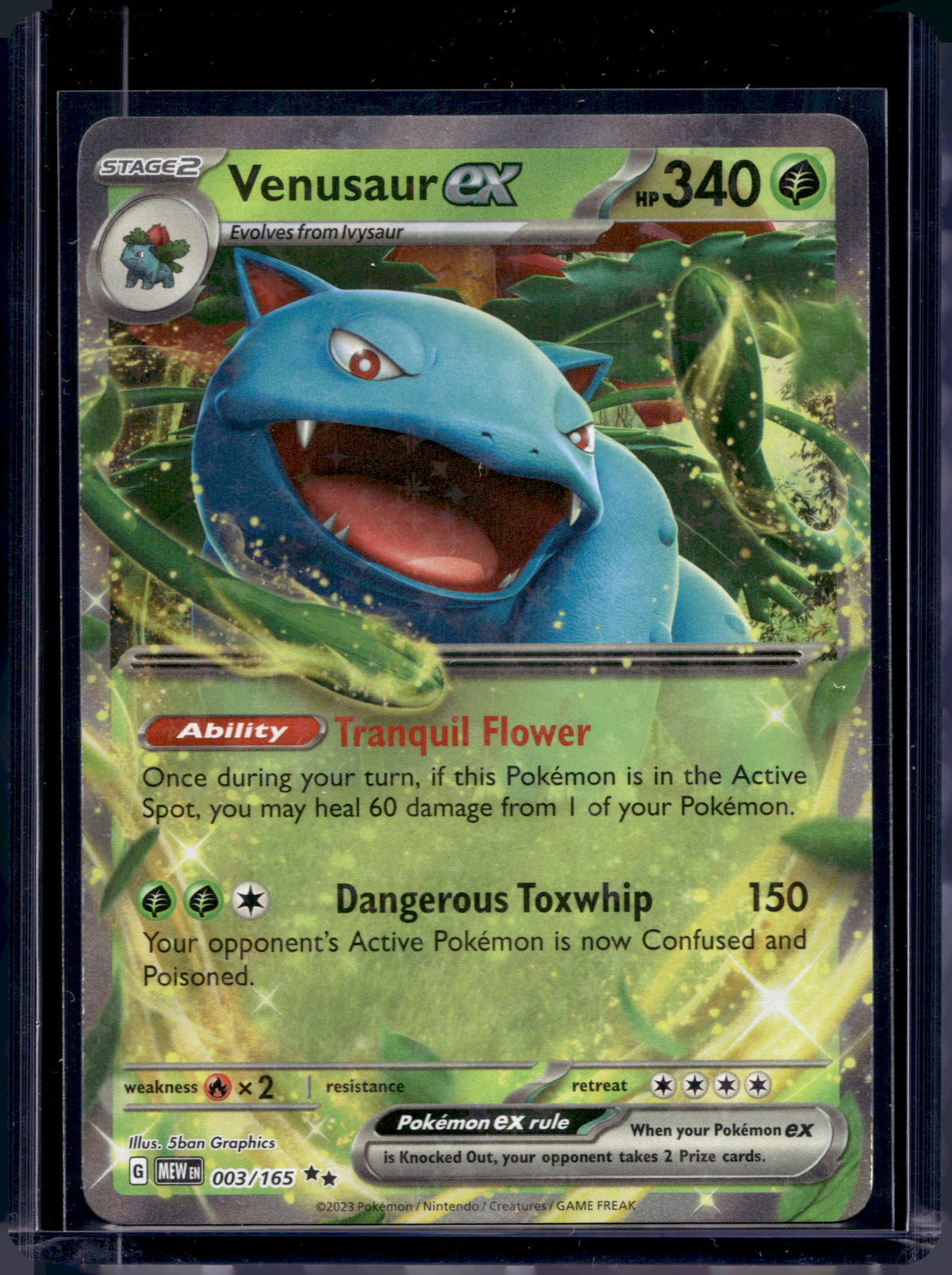 Venusaur Ex 003/165 Raw