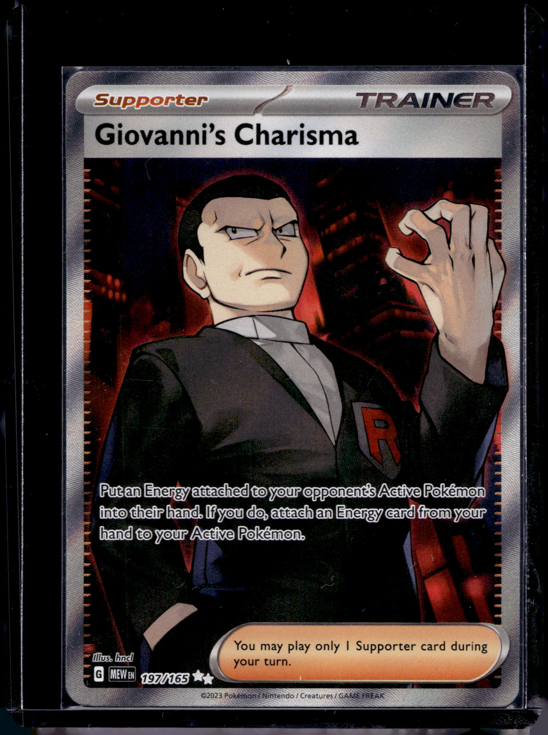 Giovanni's Charisma 197/165 Raw RookieLegends