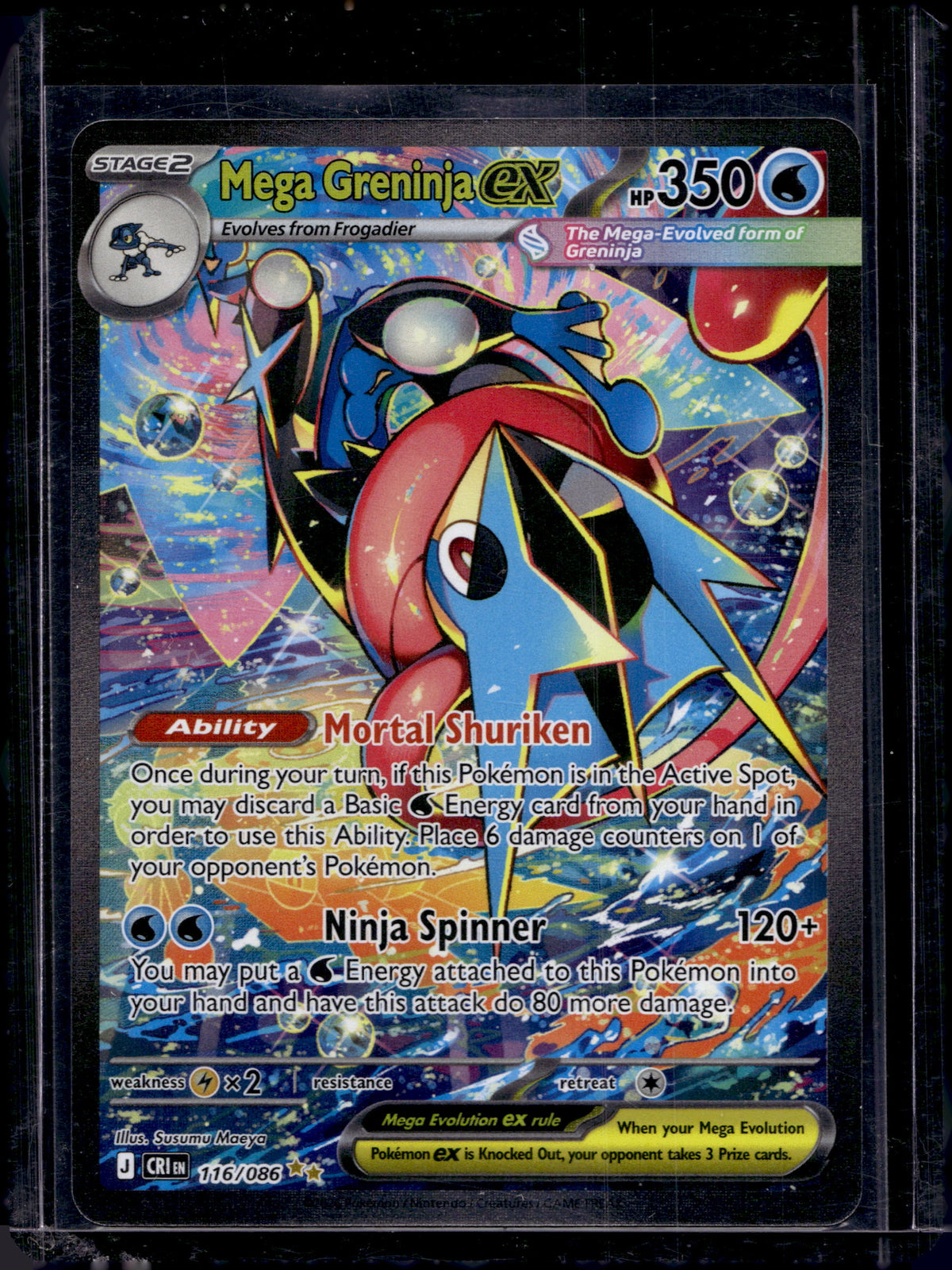 Mega Greninja ex 116/086 Raw