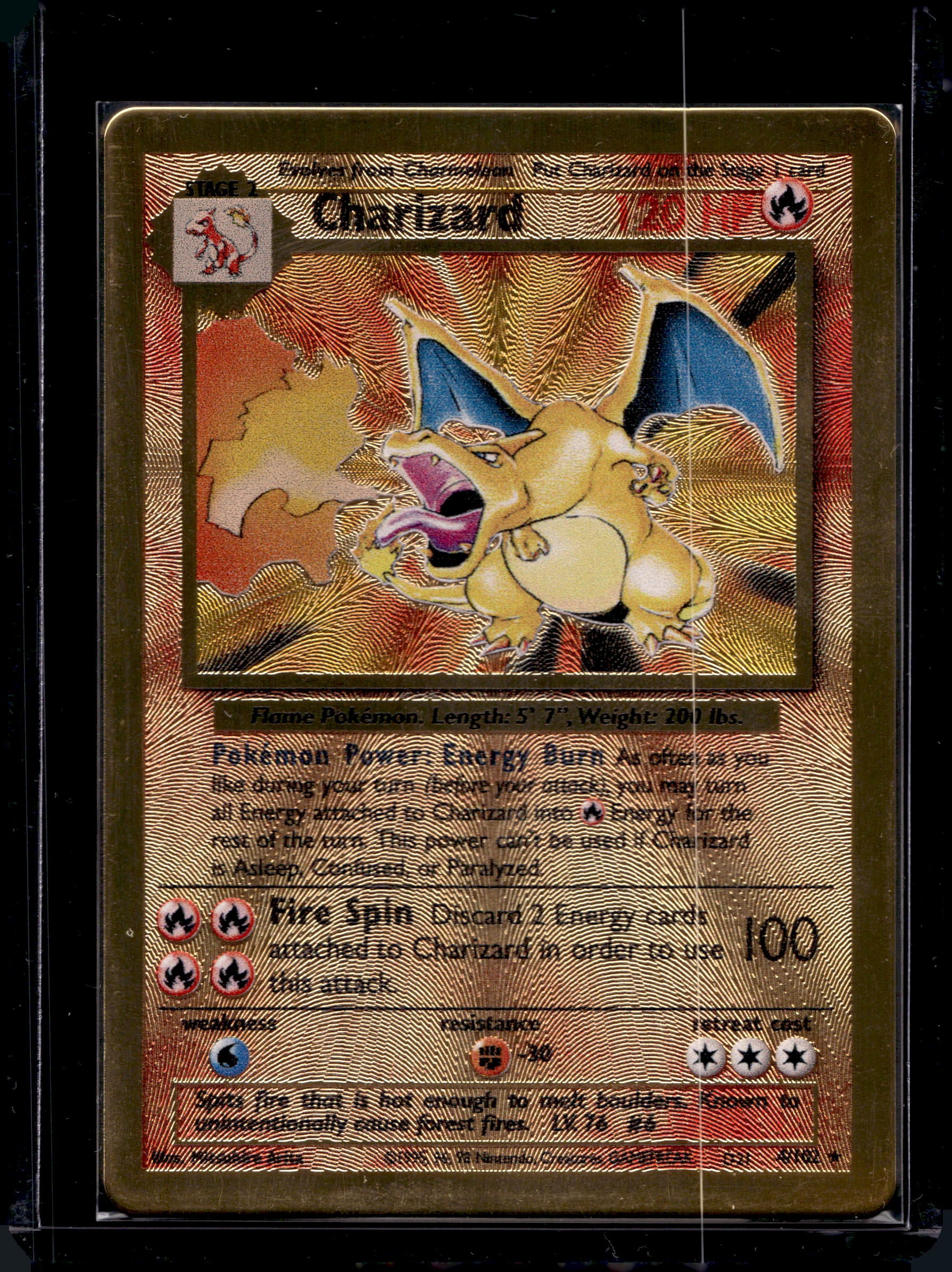 Charizard (Metal Card) 4/102 Raw RookieLegends