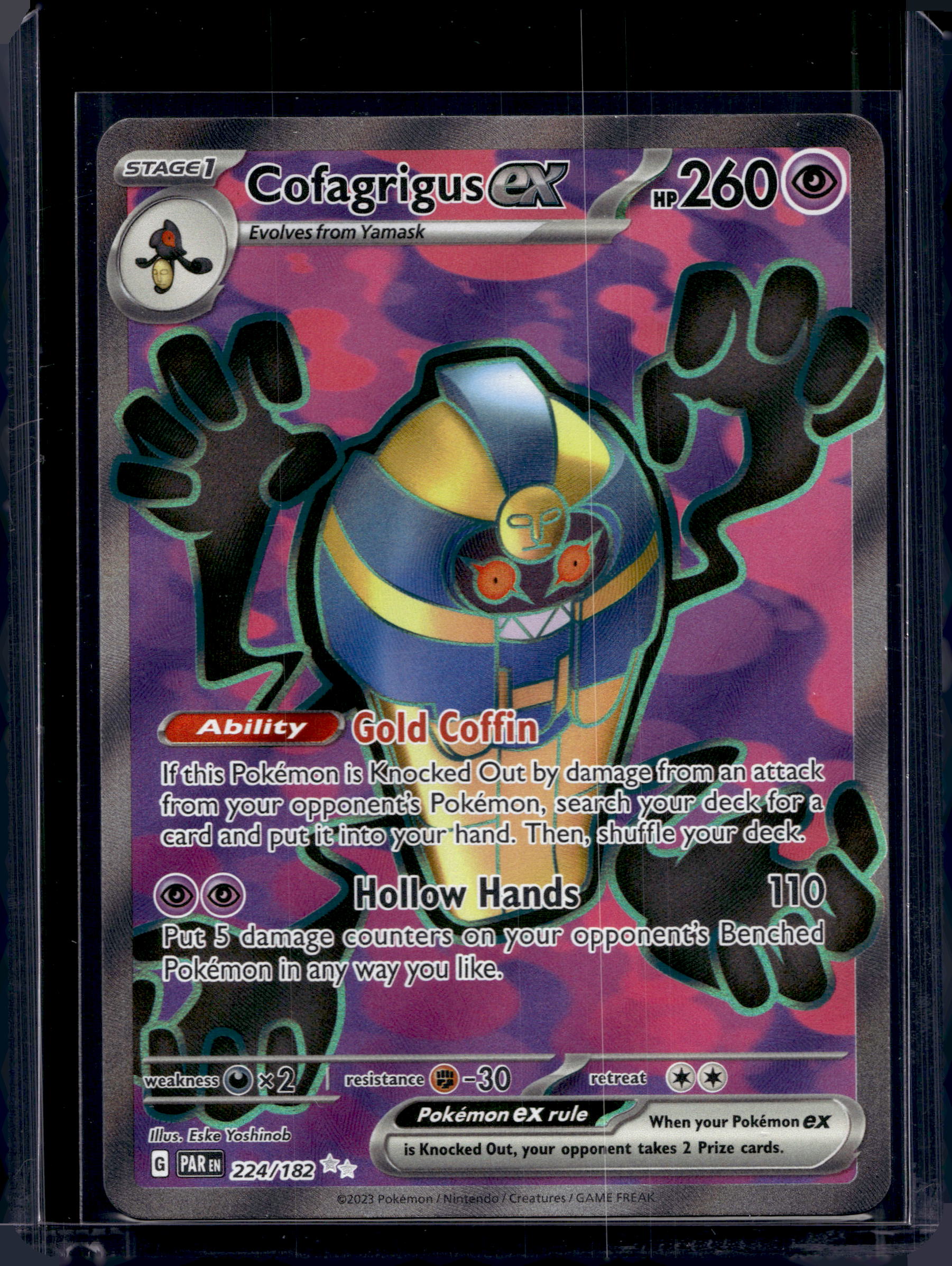 Cofagrigus ex 224/182 Raw RookieLegends