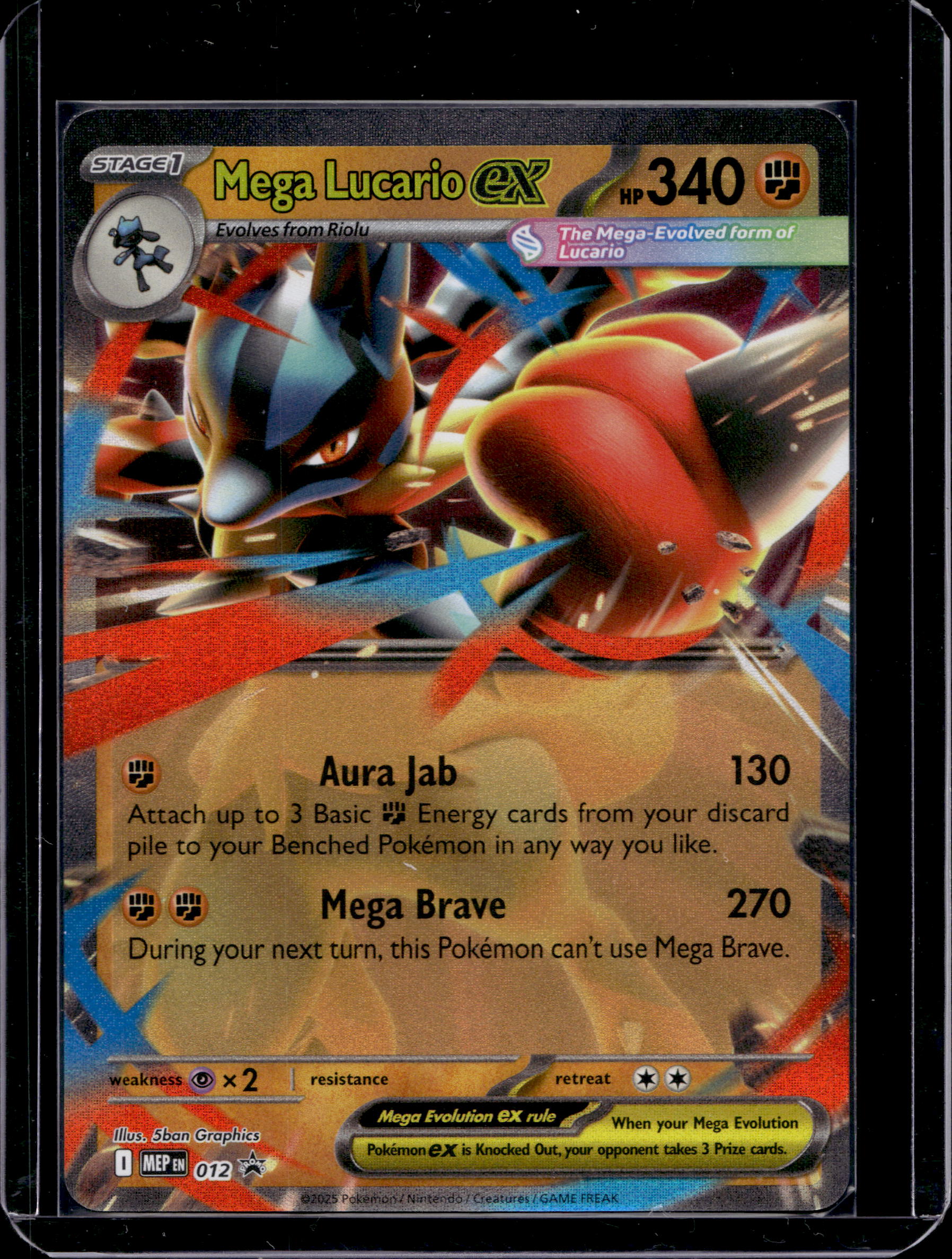 Mega Lucario Ex 012 Raw RookieLegends