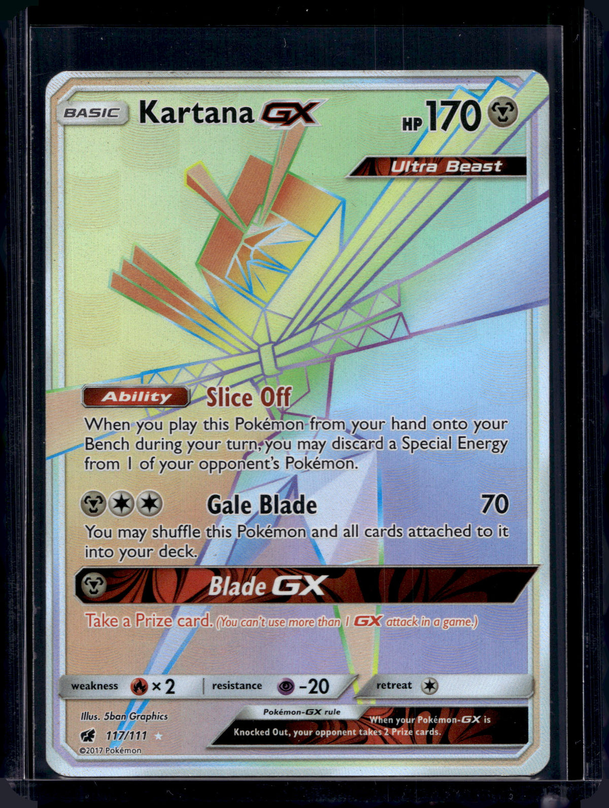 Kartana GX (Secret) 117/111 Raw RookieLegends