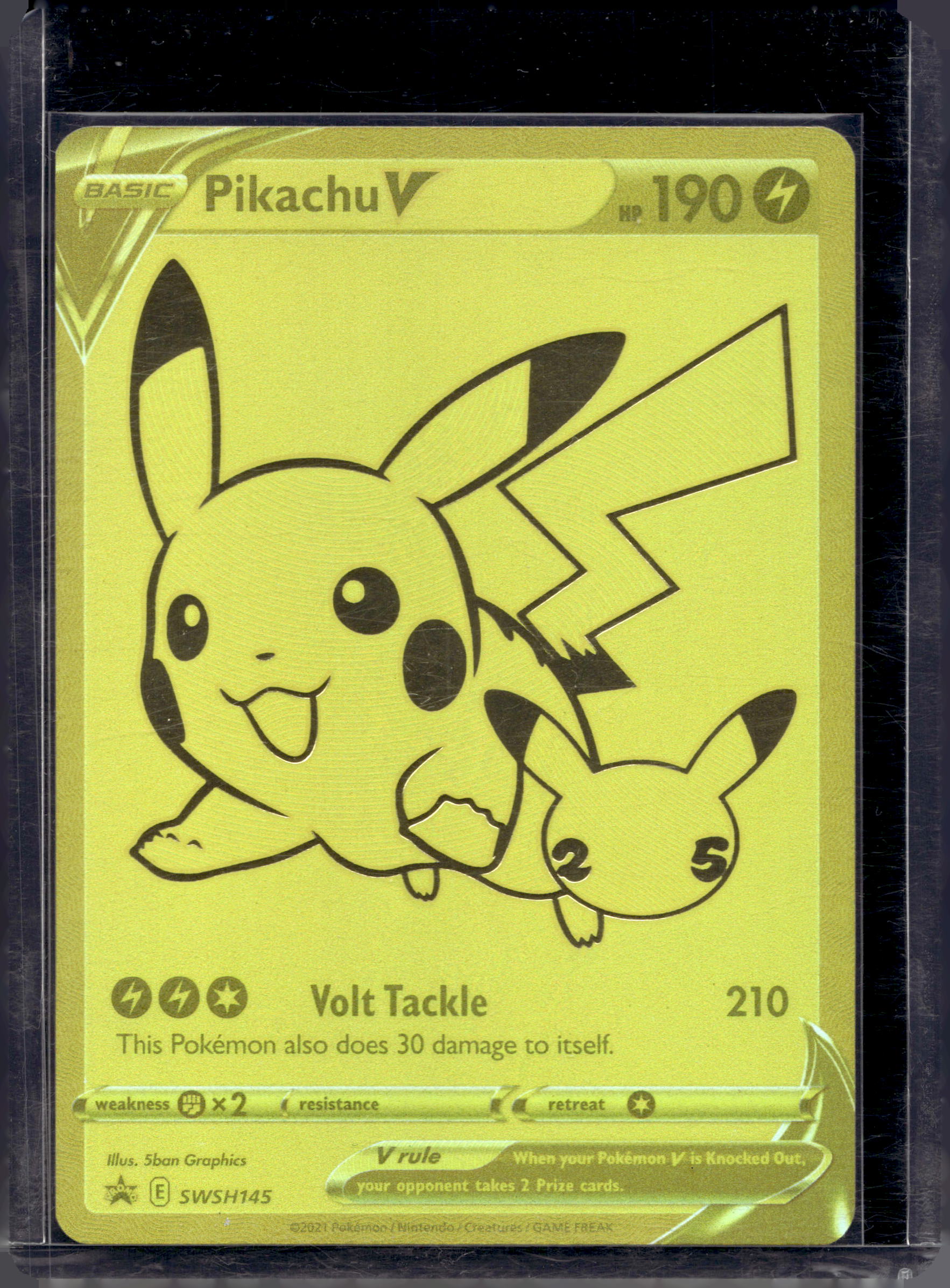 Pikachu V SWSH145 Raw RookieLegends