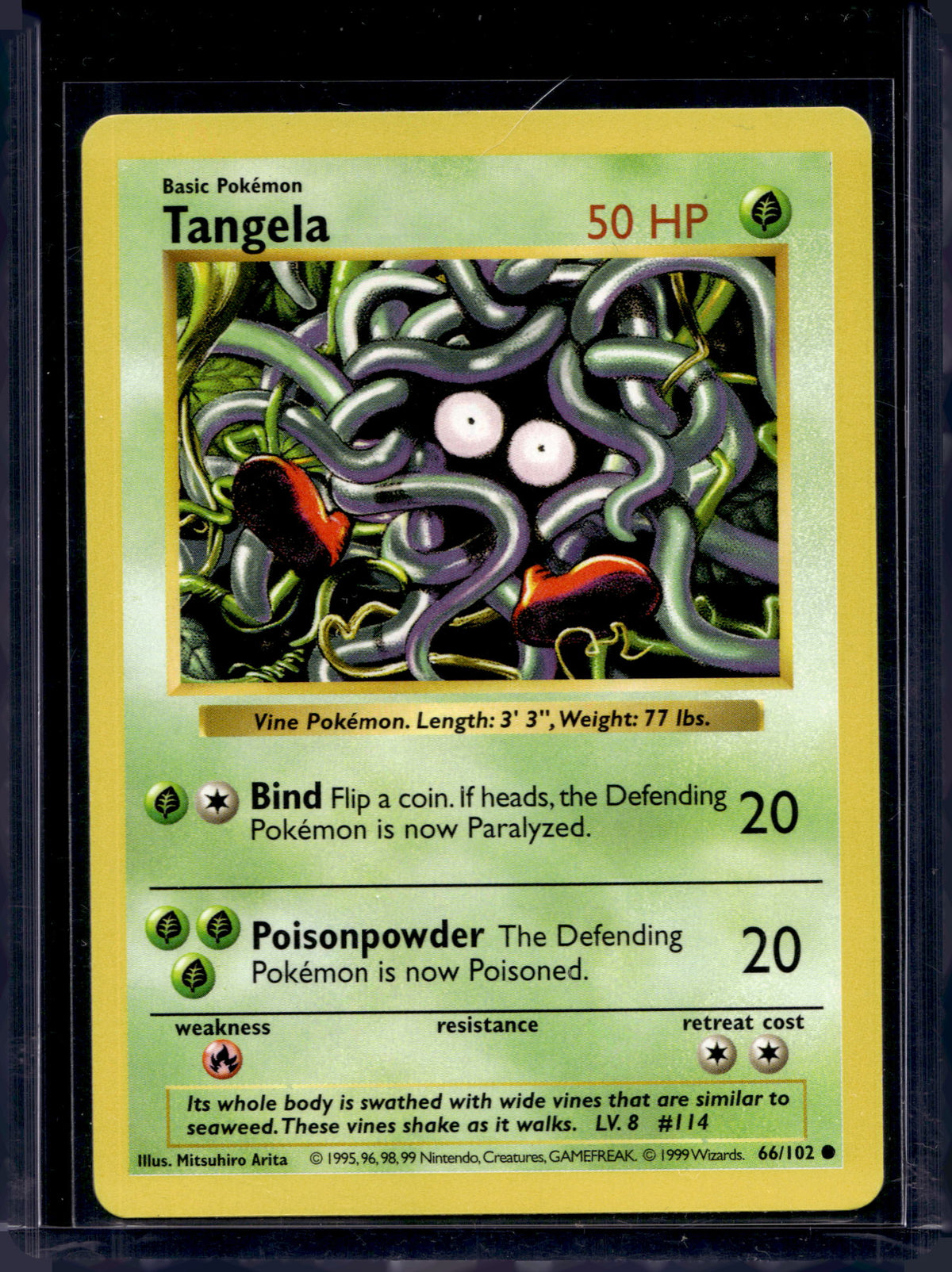 Tangela (Base Set - Shadowless - Common) 66/102 Raw