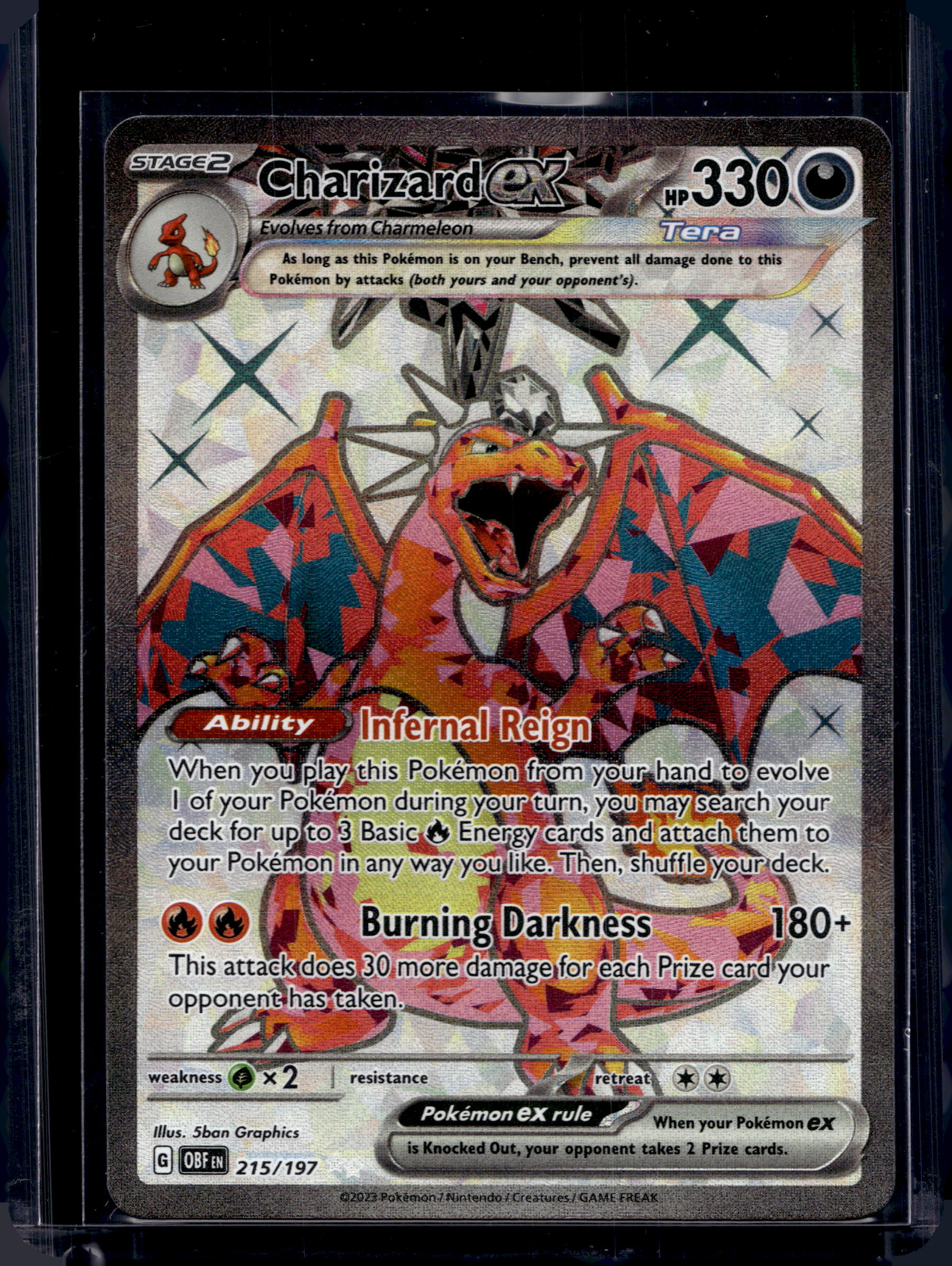 Charizard ex 215/197 Raw RookieLegends