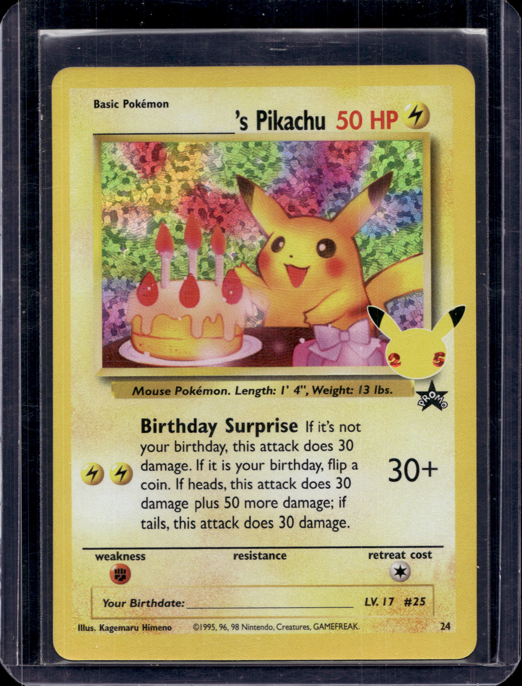 ______'s Pikachu 24 Raw RookieLegends