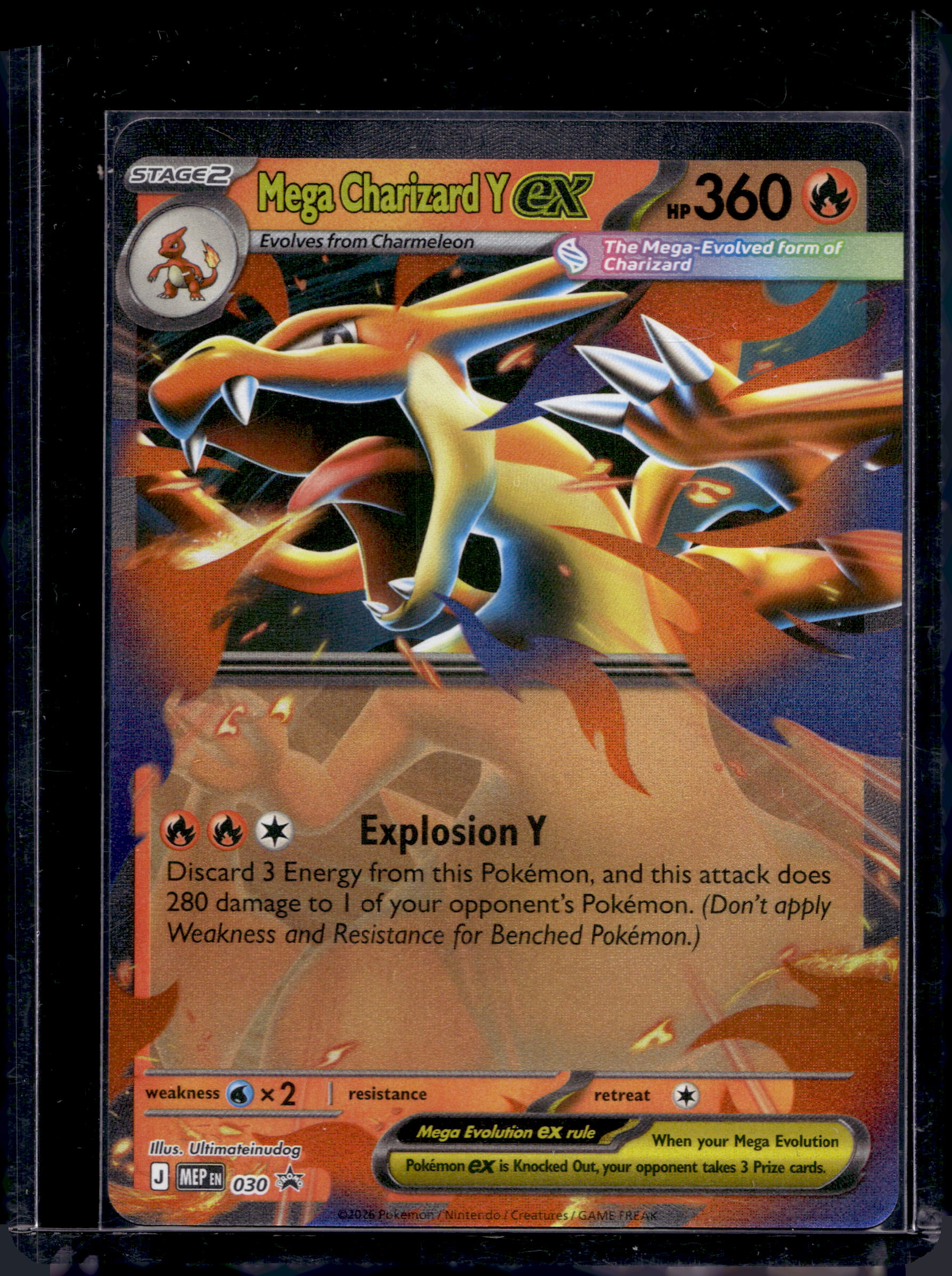 Mega Charizard Y Ex 030 Raw RookieLegends
