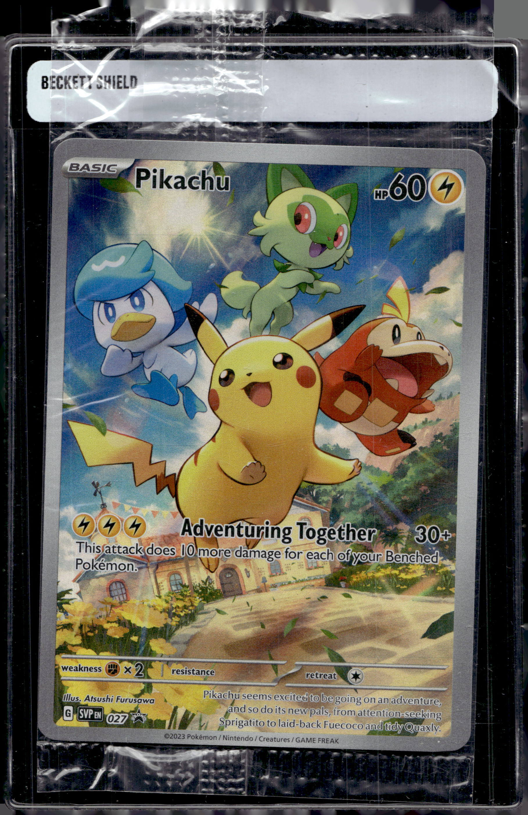 Pikachu Sealed Promo 027 Raw RookieLegends