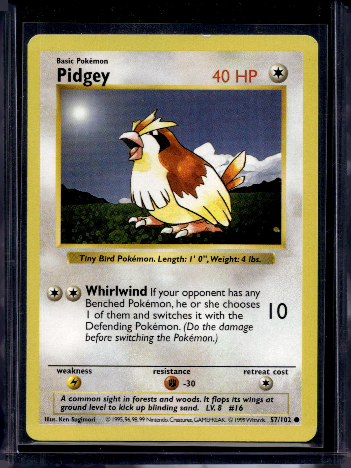 Pidgey (Base Set - Shadowless - Common) 57/102 Raw