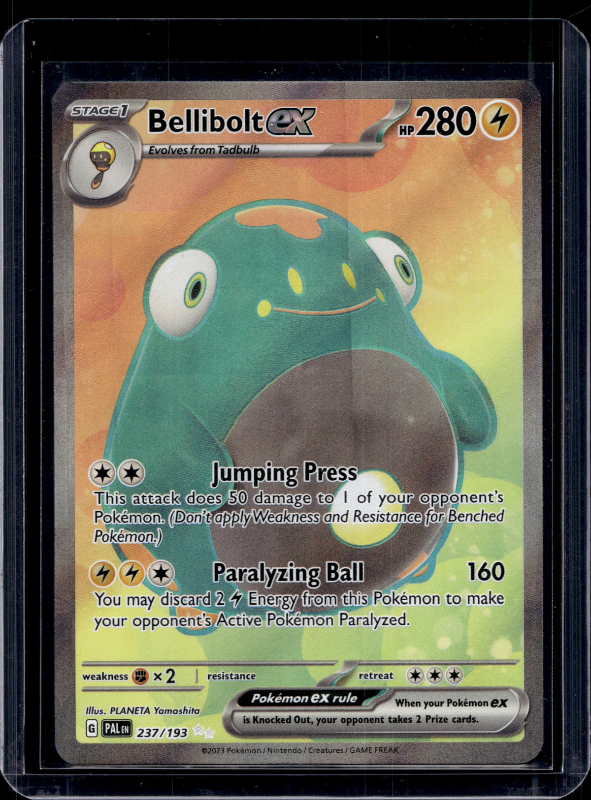 Bellibolt ex 237/193 Raw RookieLegends