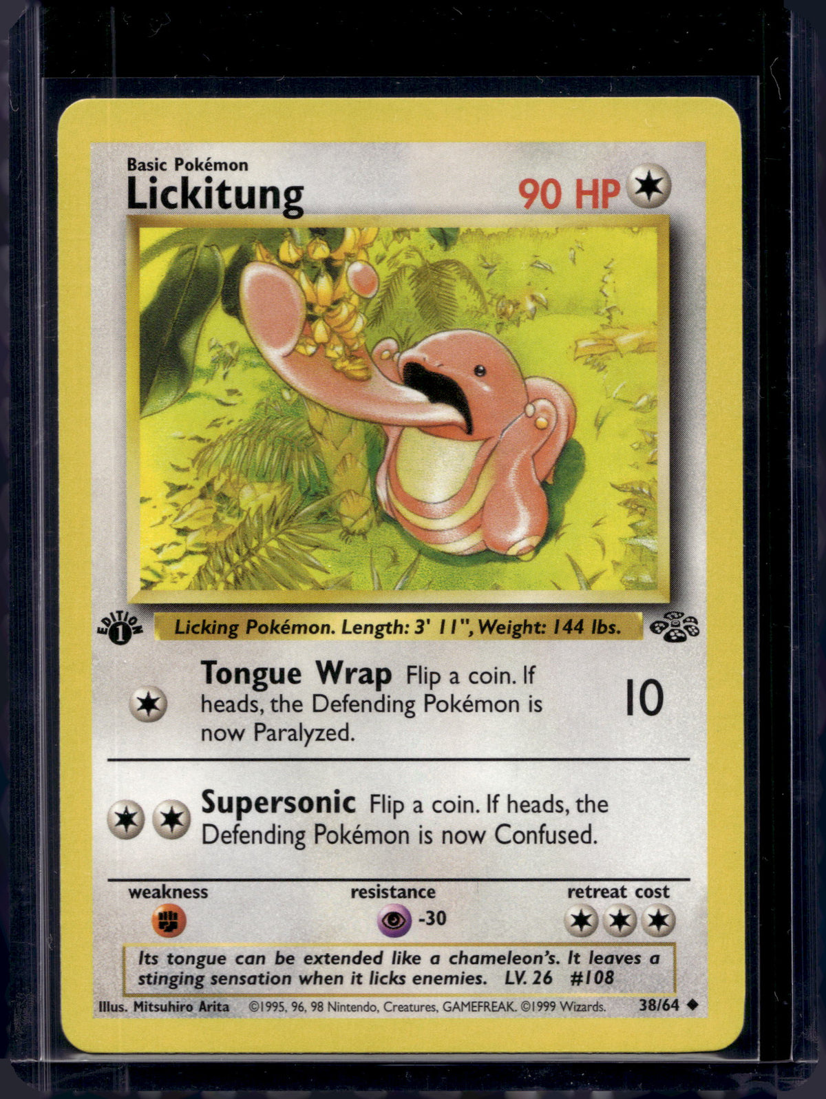 Lickitung (Jungle - 1st Edition Common) 38/64 Raw