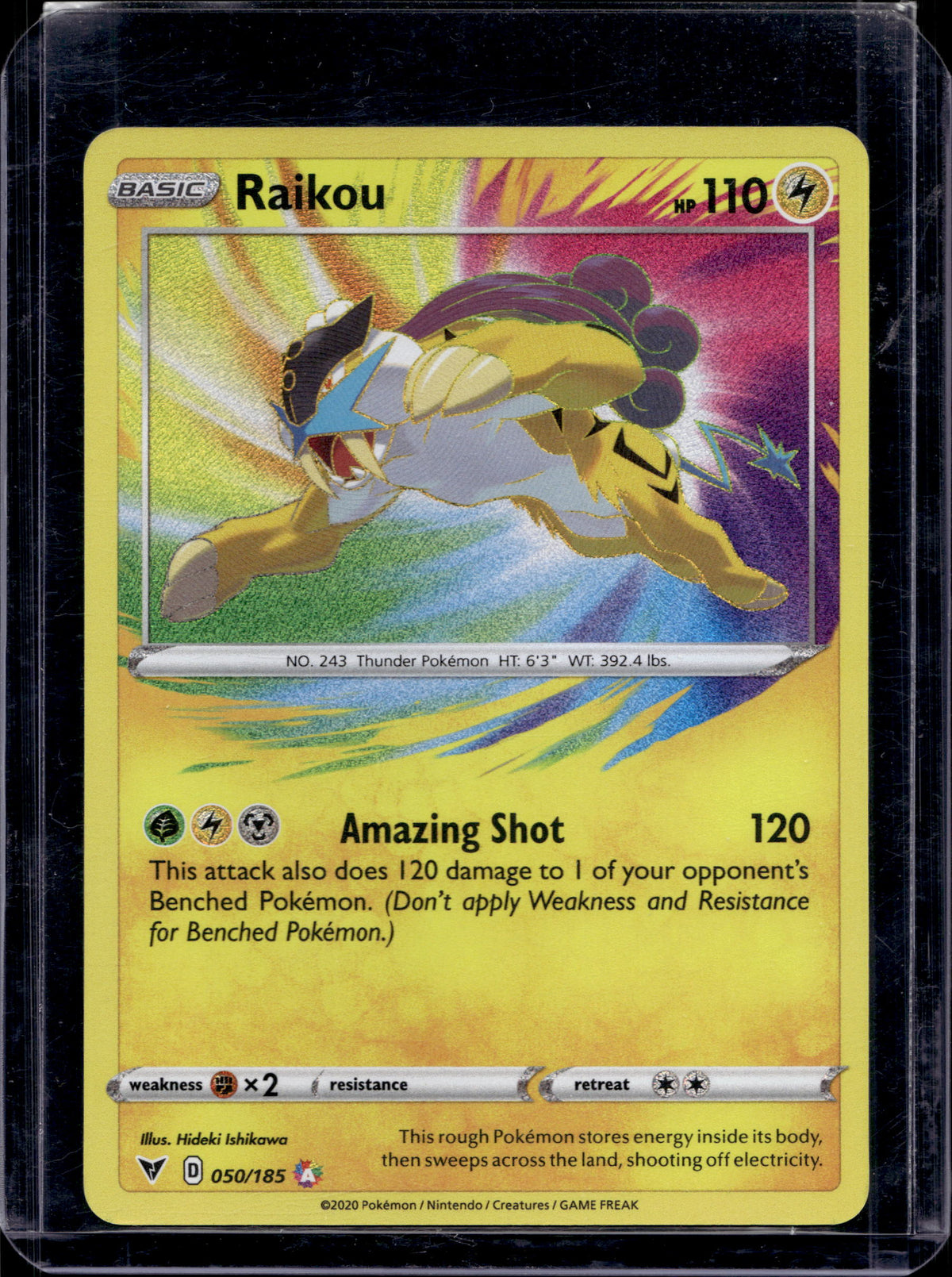 Raikou - Holofoil - 050/185 Raw