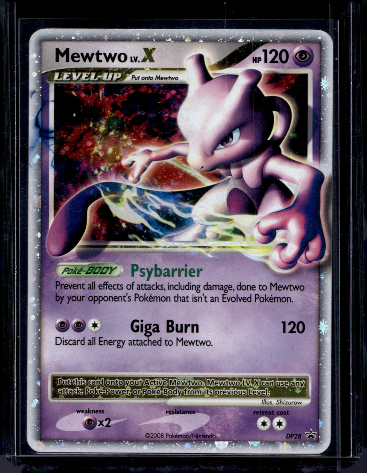 Mewtwo Lv.X DP28 Raw