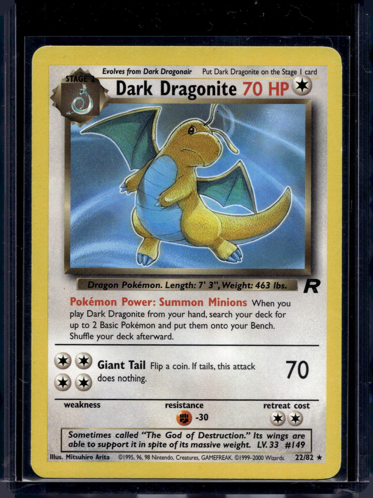 Dark Dragonite (Team Rocket's - Unlimited) 22/82 Raw