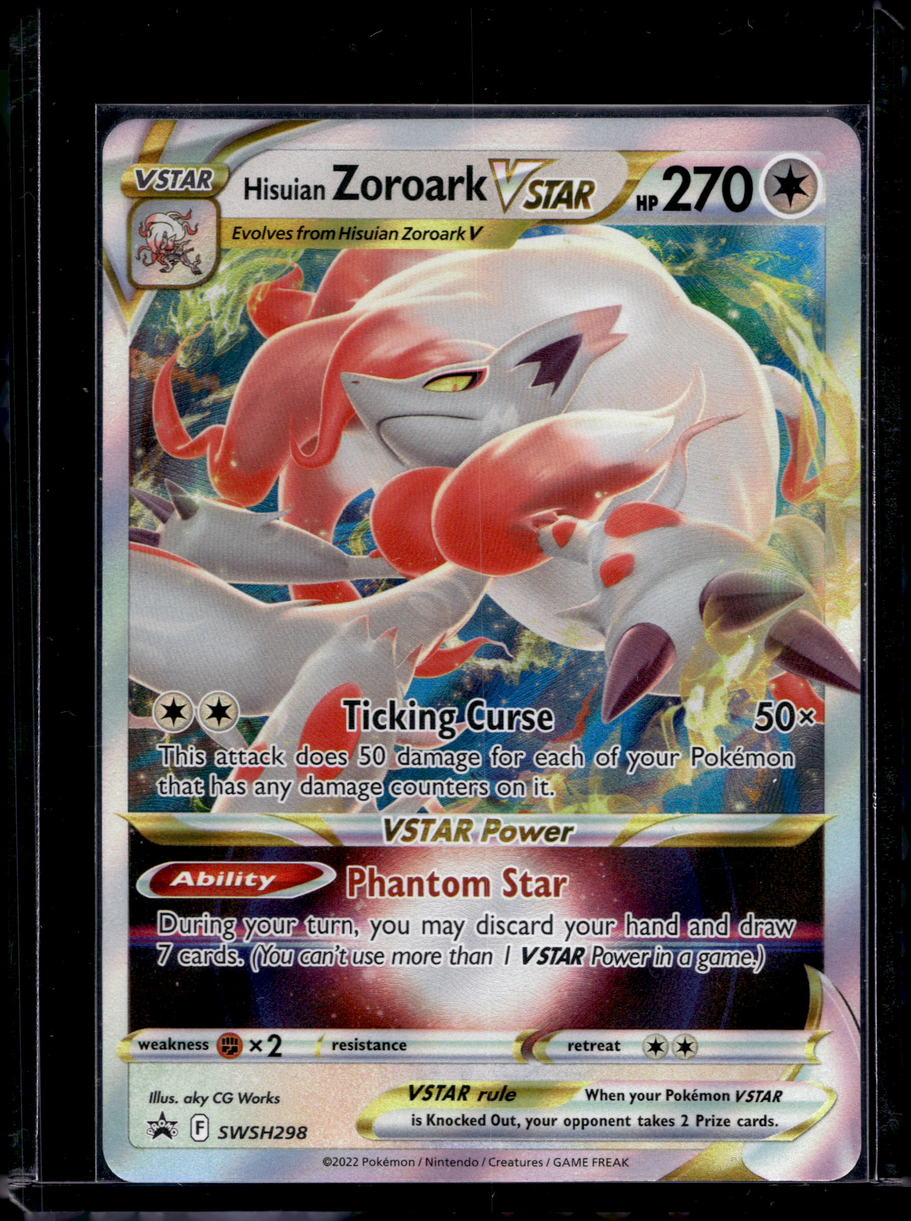 Hisuian Zoroark Vstar SWSH298 Raw RookieLegends