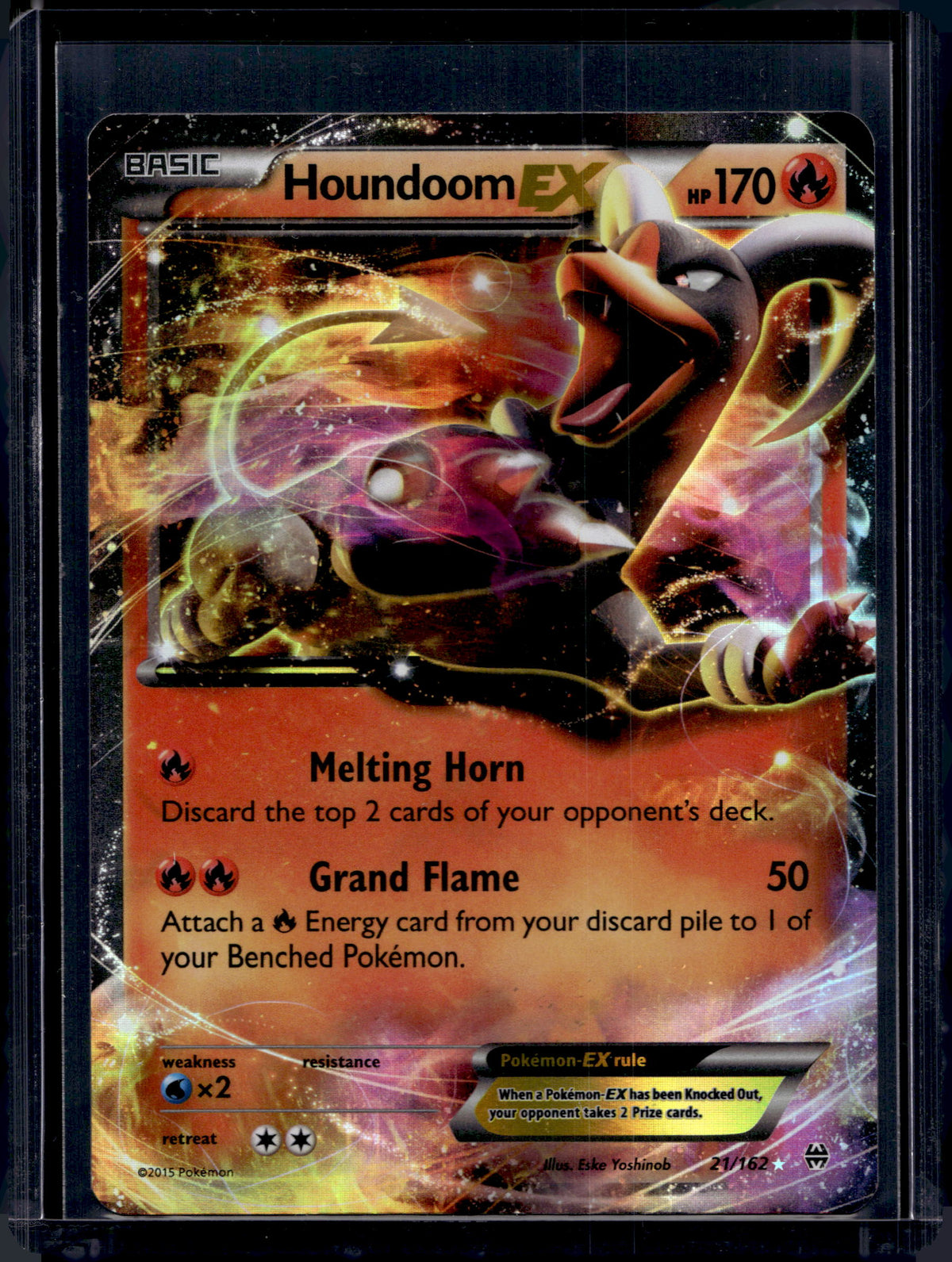 Houndoom EX 21/162 Raw RookieLegends