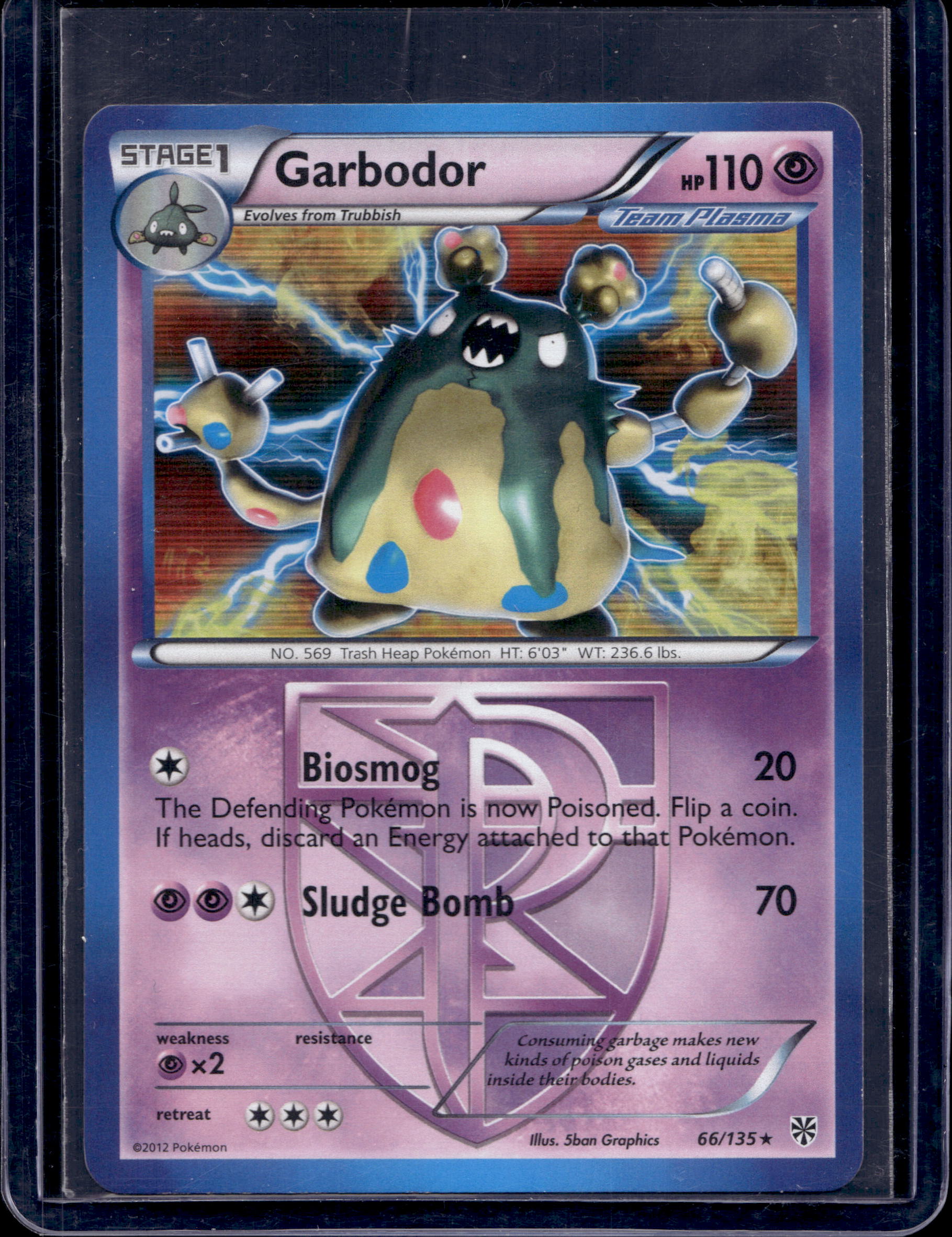 Garbodor 66/135 Raw RookieLegends