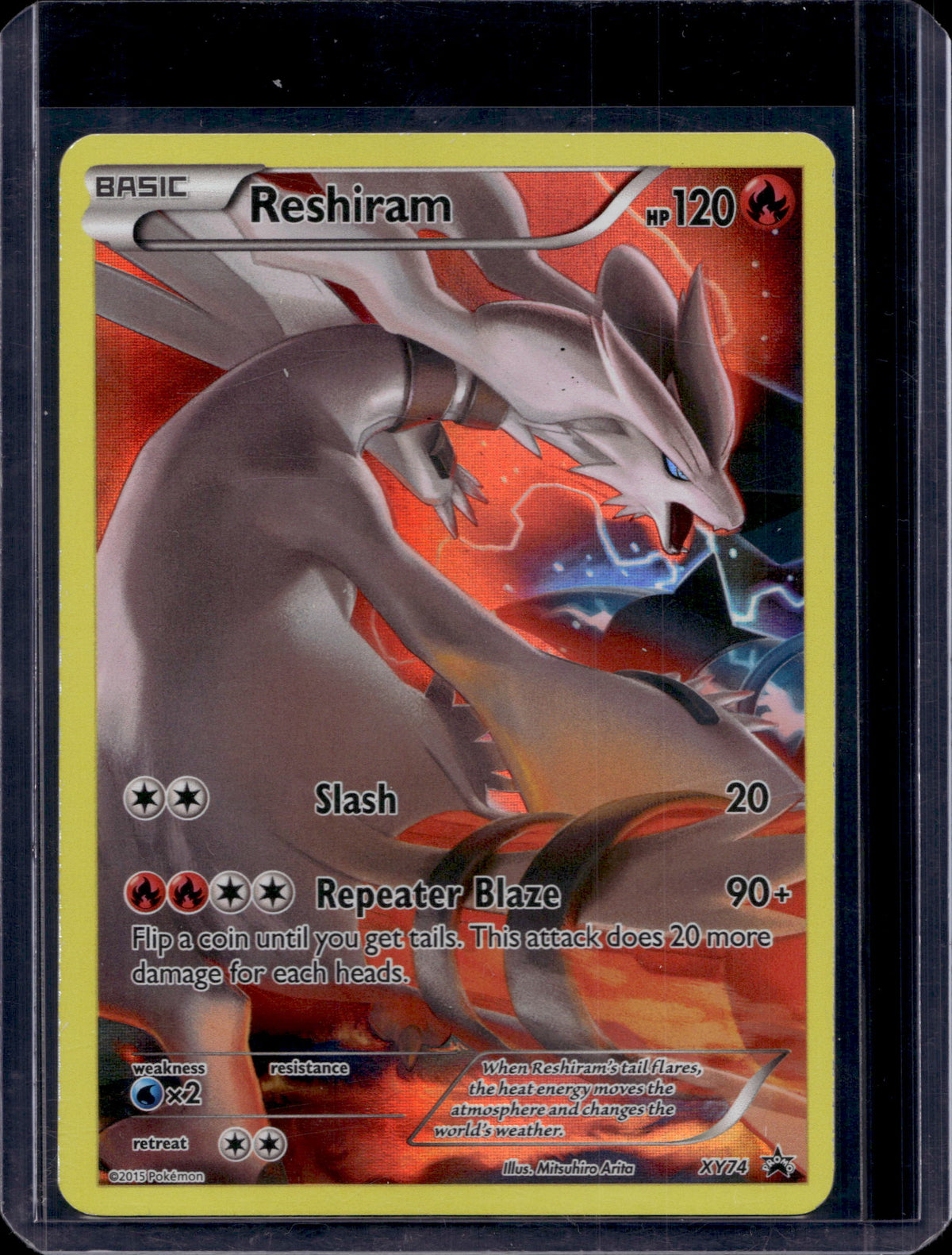 Reshiram (Full Art Promo) XY74 Raw