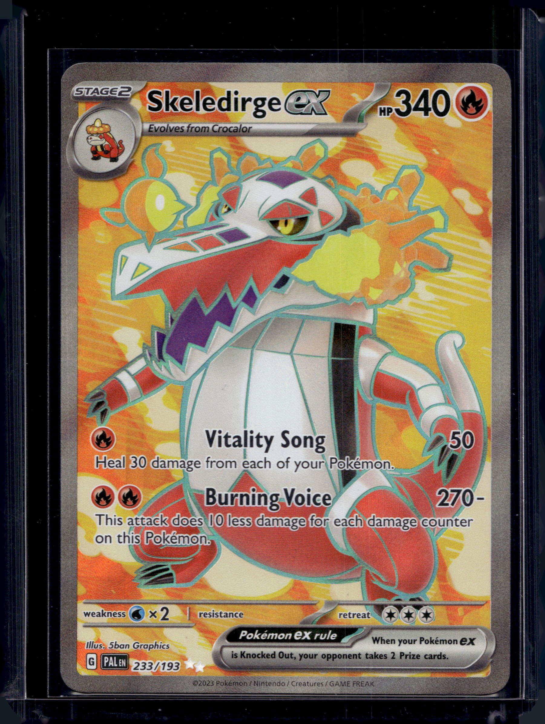 Skeledirge ex 233/193 Raw RookieLegends