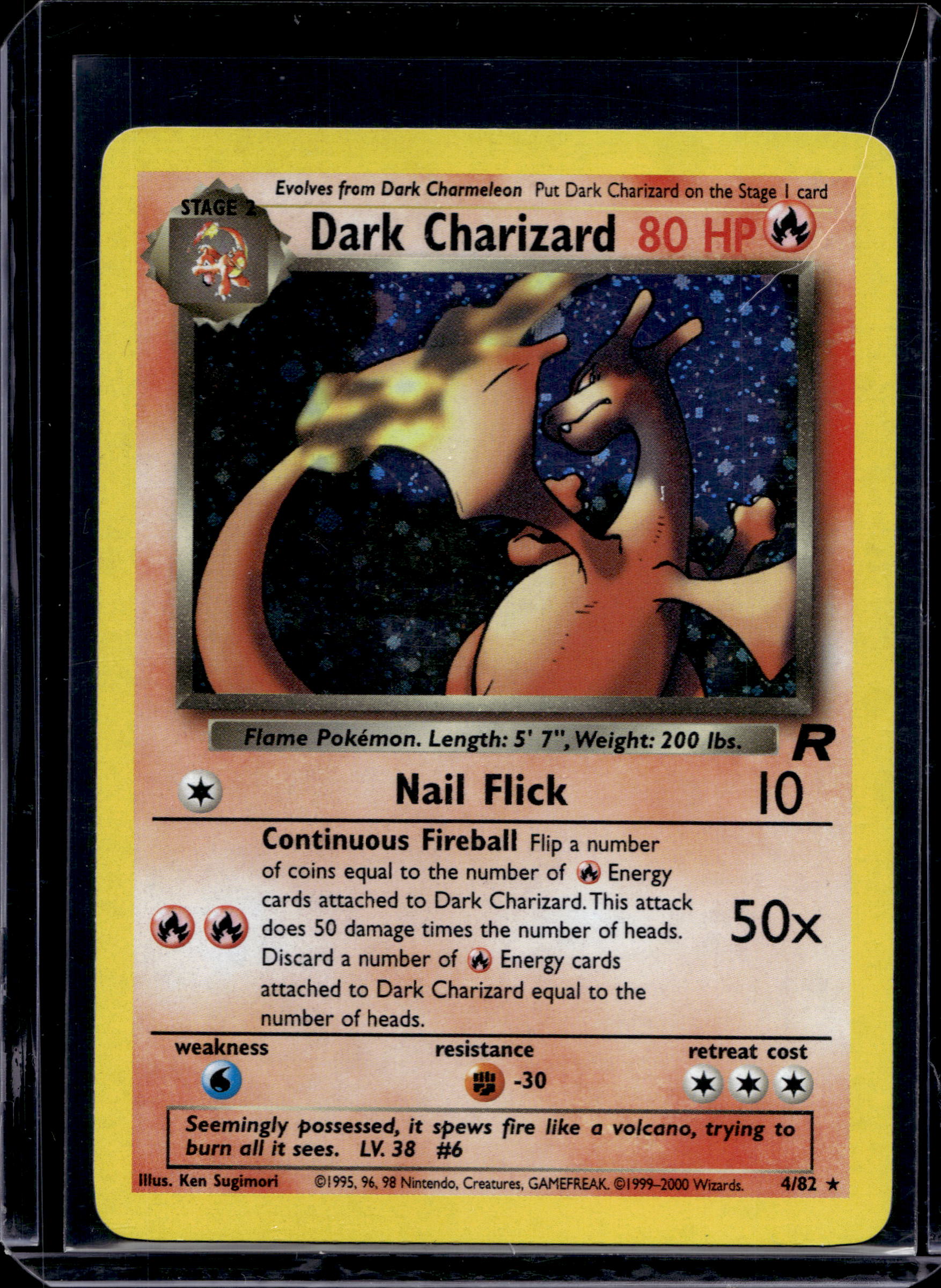 Dark Charizard - Team Rocket 4/82 Raw RookieLegends