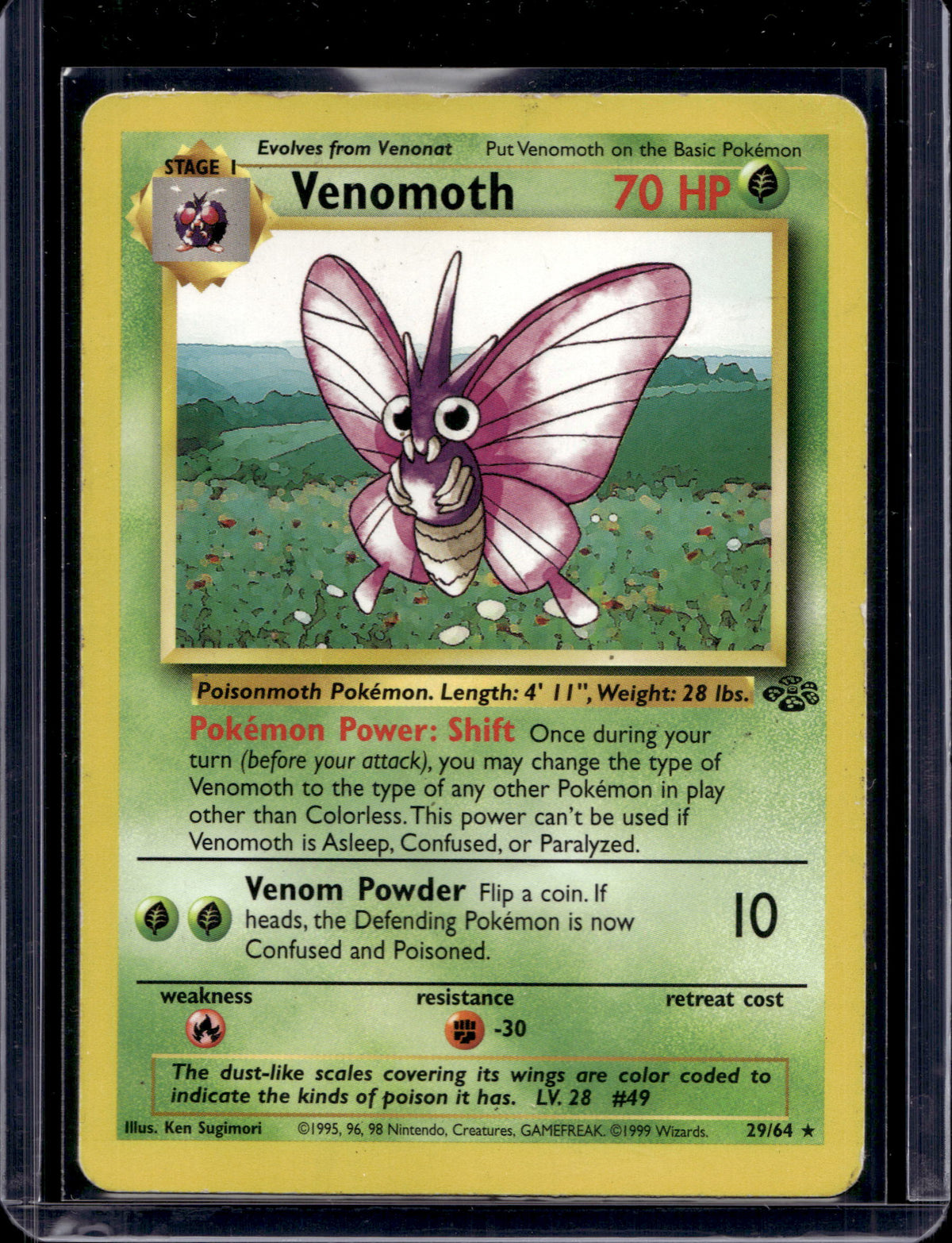 Venomoth (Jungle - Unlimited) 29/64 Raw