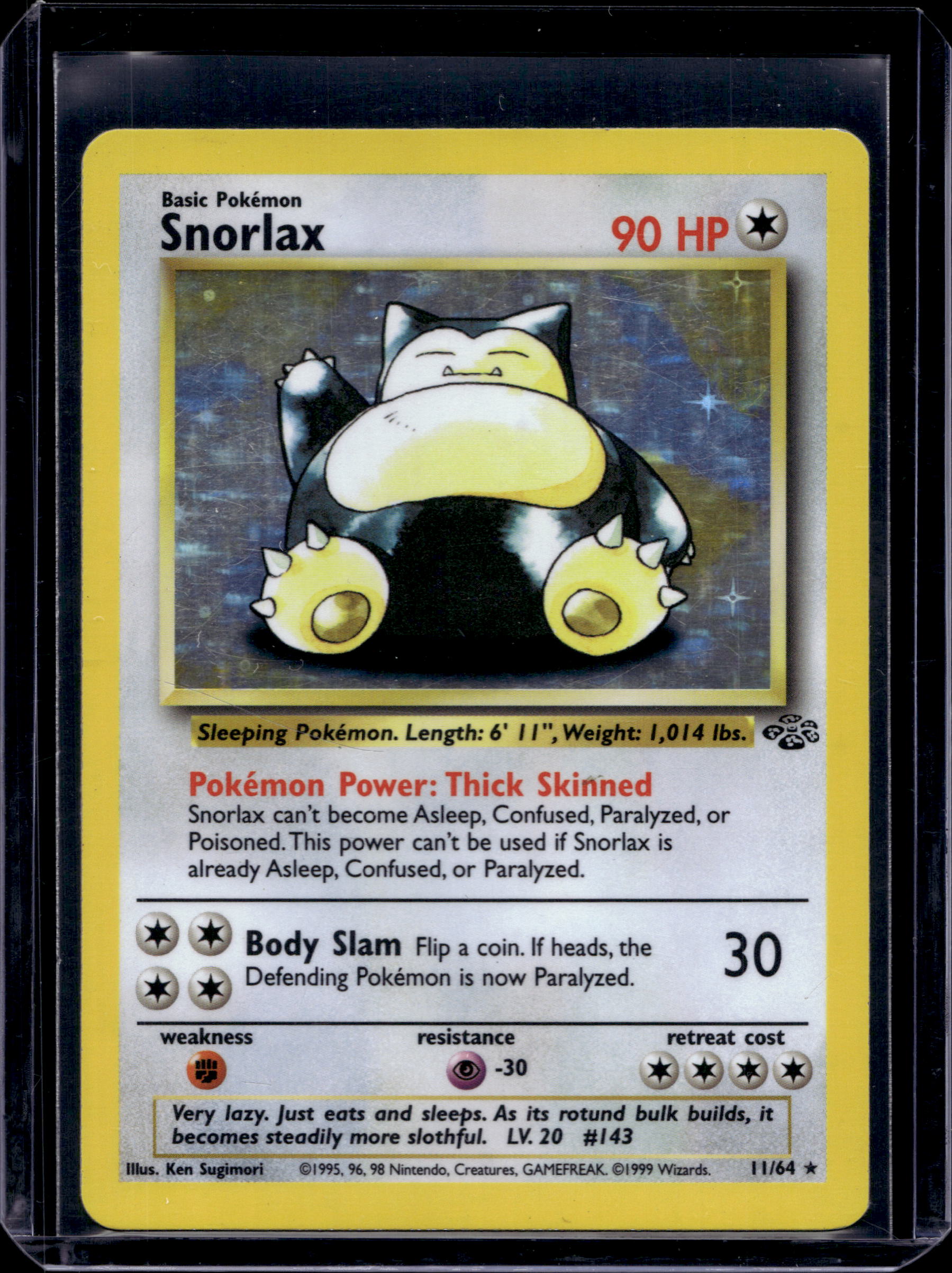Snorlax - Jungle 11/64 Raw RookieLegends