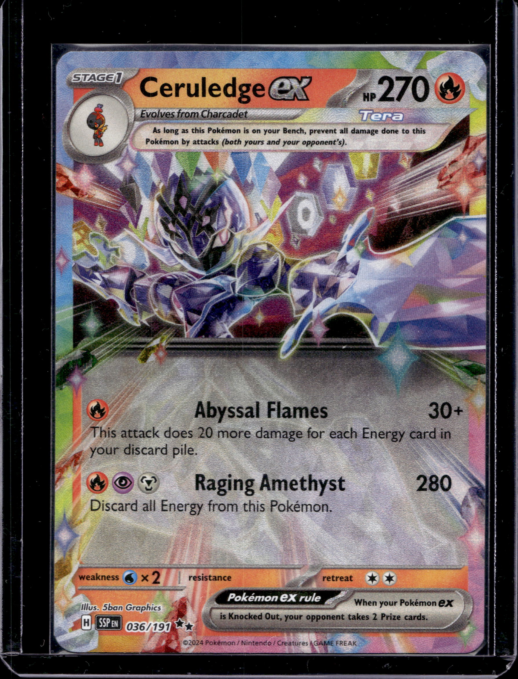 Ceruledge Ex 036/191 Raw RookieLegends