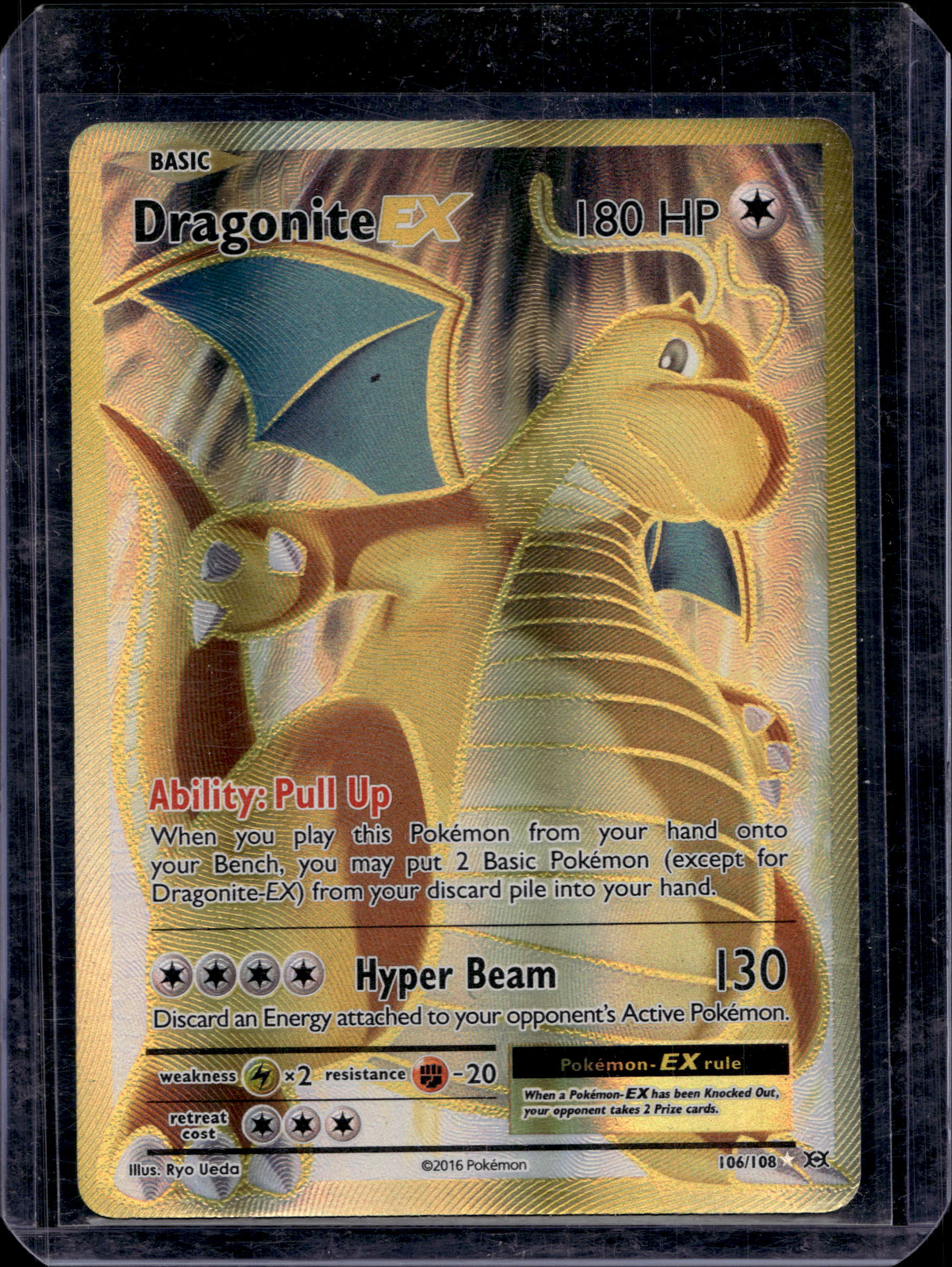 Dragonite EX 106/108 Raw RookieLegends