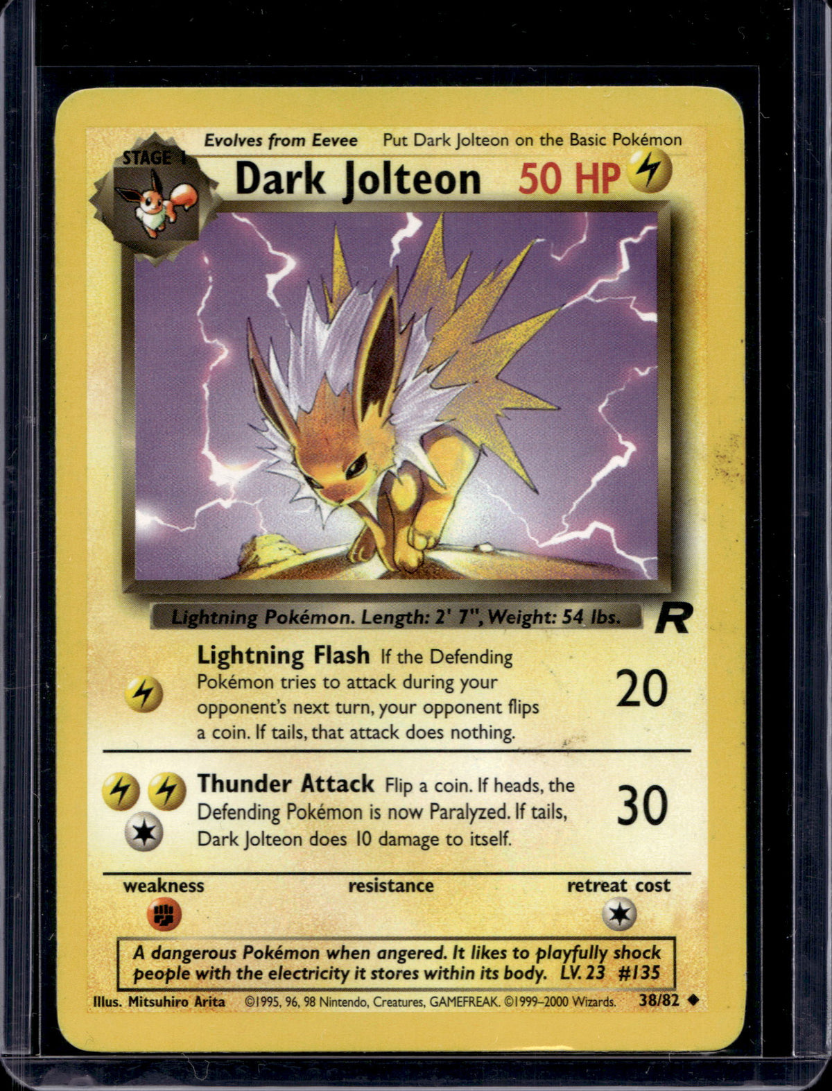 Dark Jolteon (Team Rocket's - Unlimited) 38/82 Raw