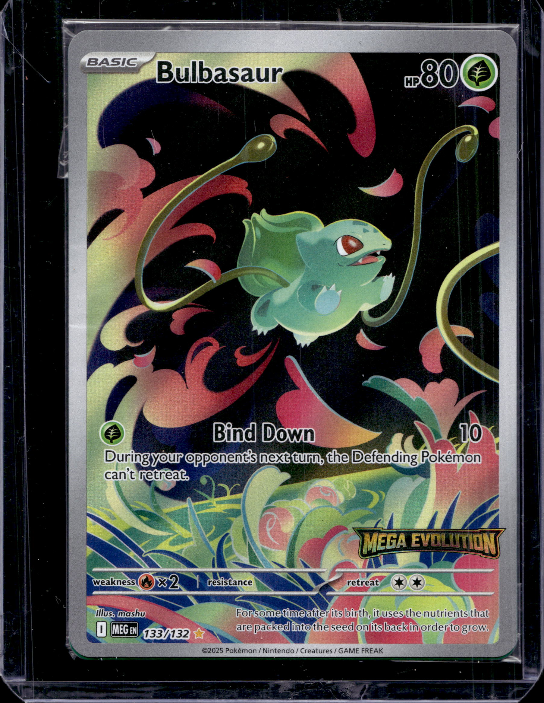 Bulbasaur (Mega Evolution Stamped) 133/132 Raw