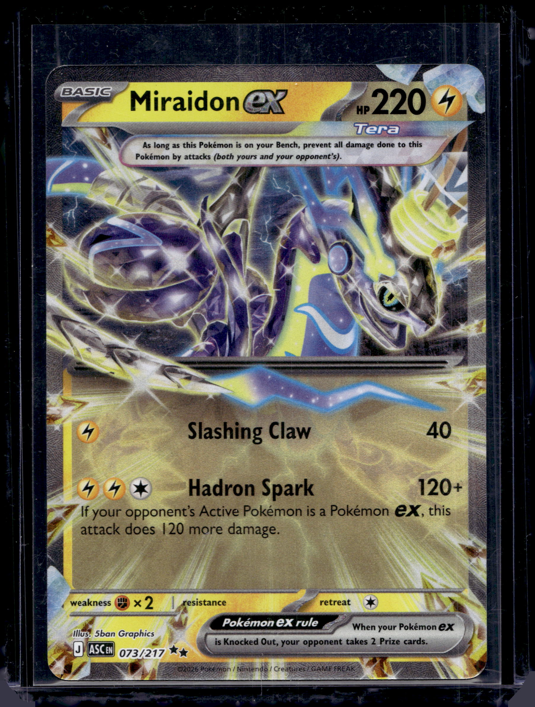 Miraidon ex 073/217 Raw