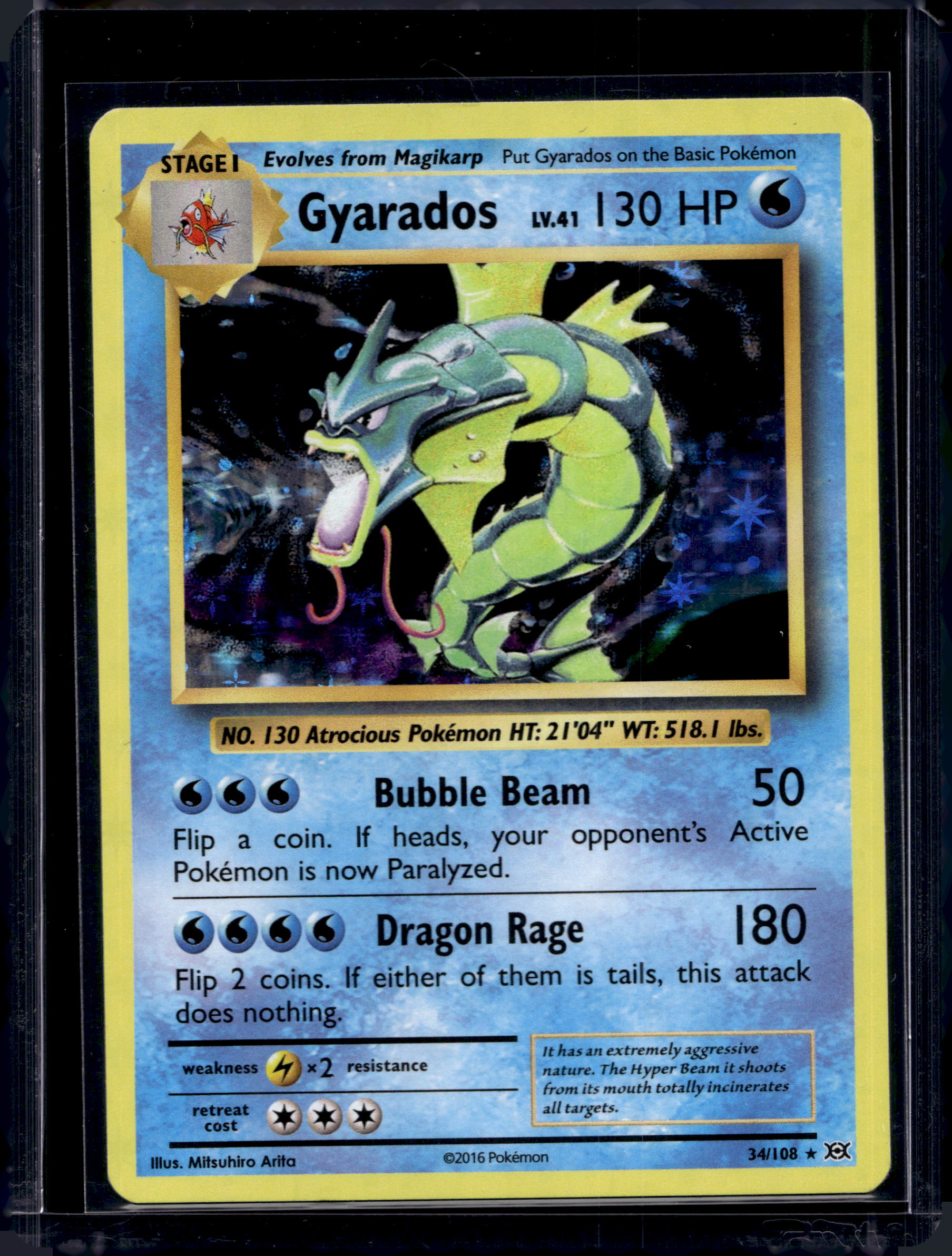Gyarados 34/108 Raw RookieLegends