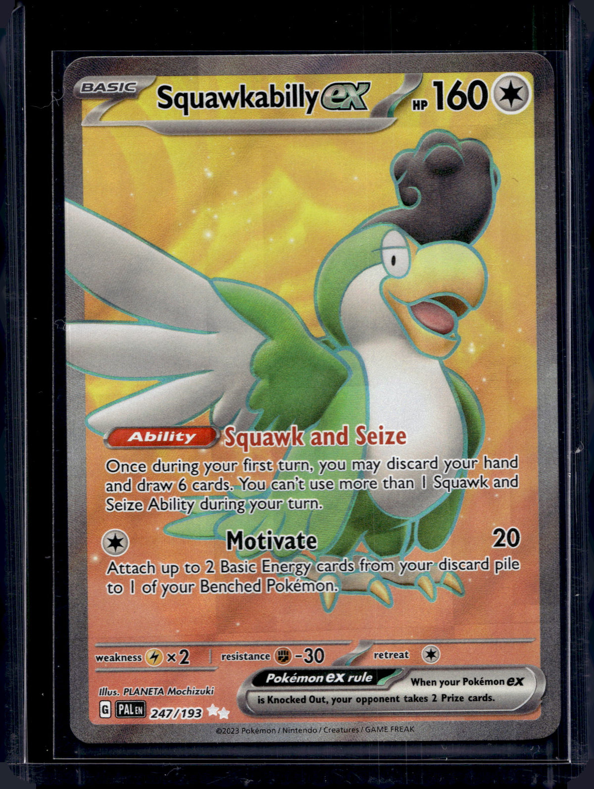 Squawkabilly ex 247/193 Raw RookieLegends