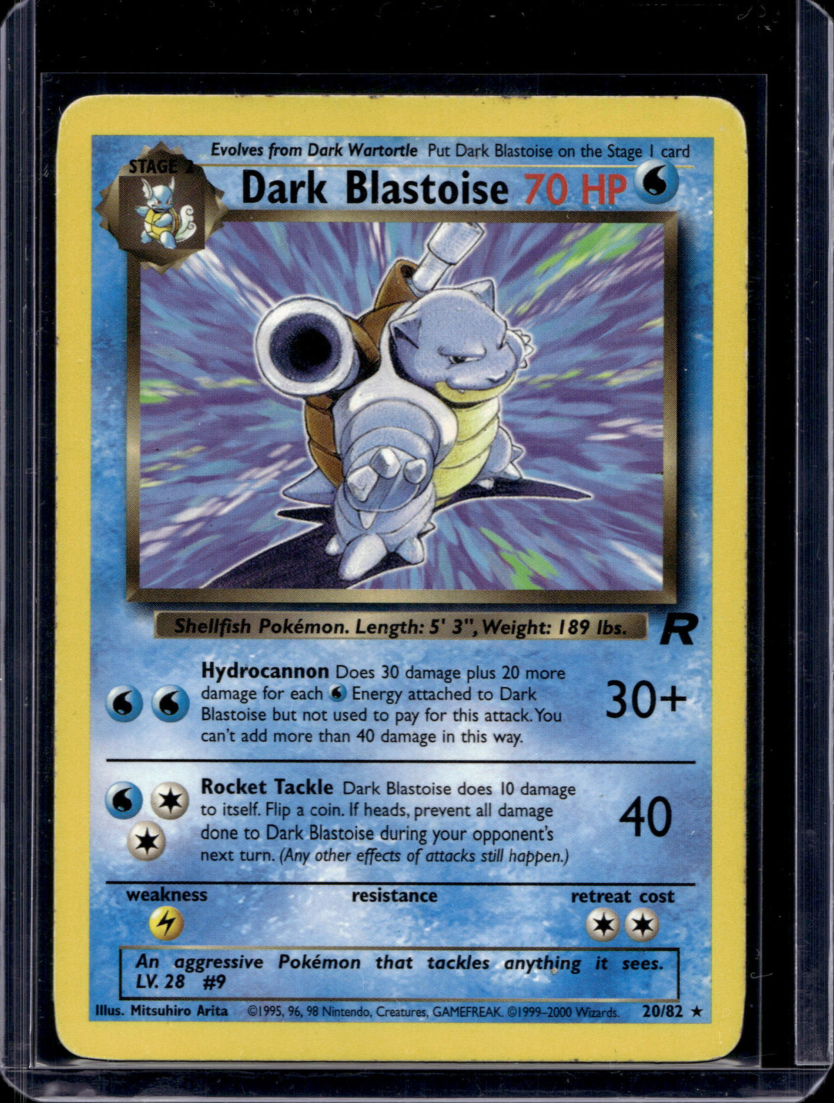 Dark Blastoise (Team Rocket's - Unlimited) 20/82 Raw