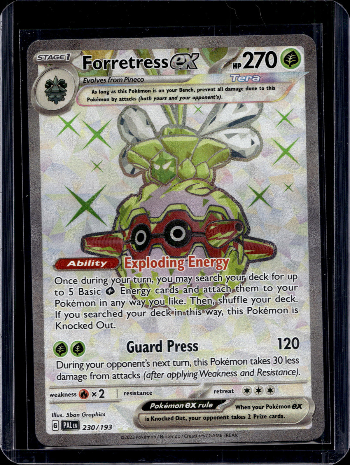 Forretress ex 230/193 Raw RookieLegends