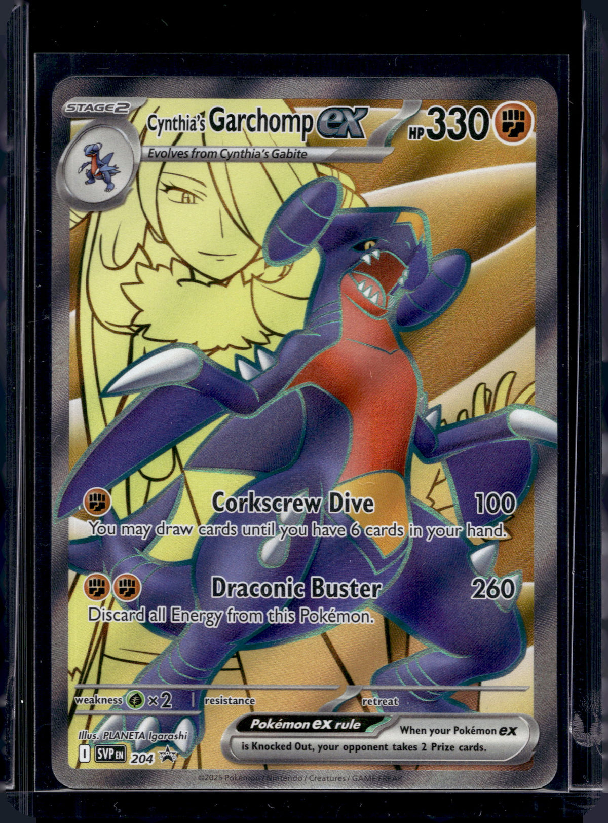 Cynthia's Garchomp ex 204 Raw