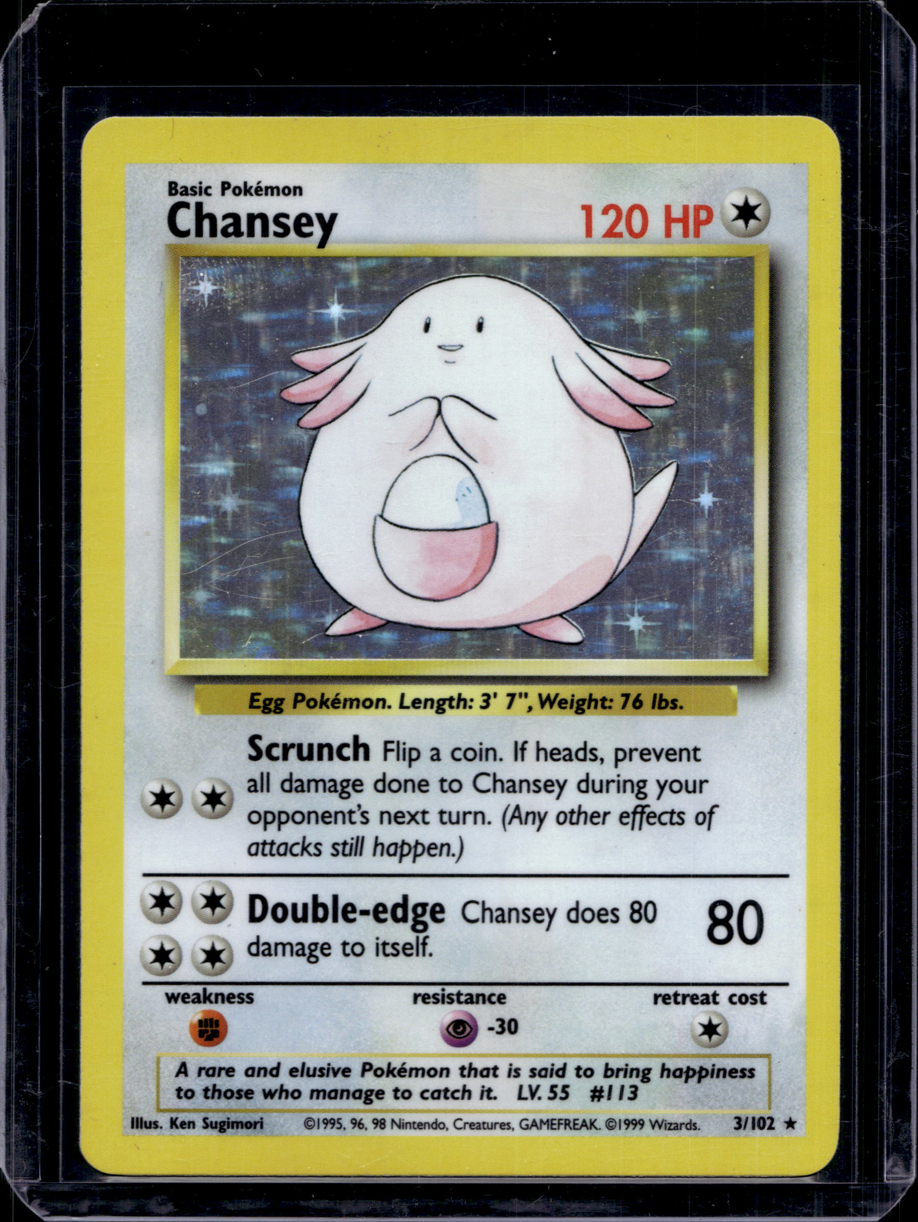 Chansey 3//102 Raw RookieLegends