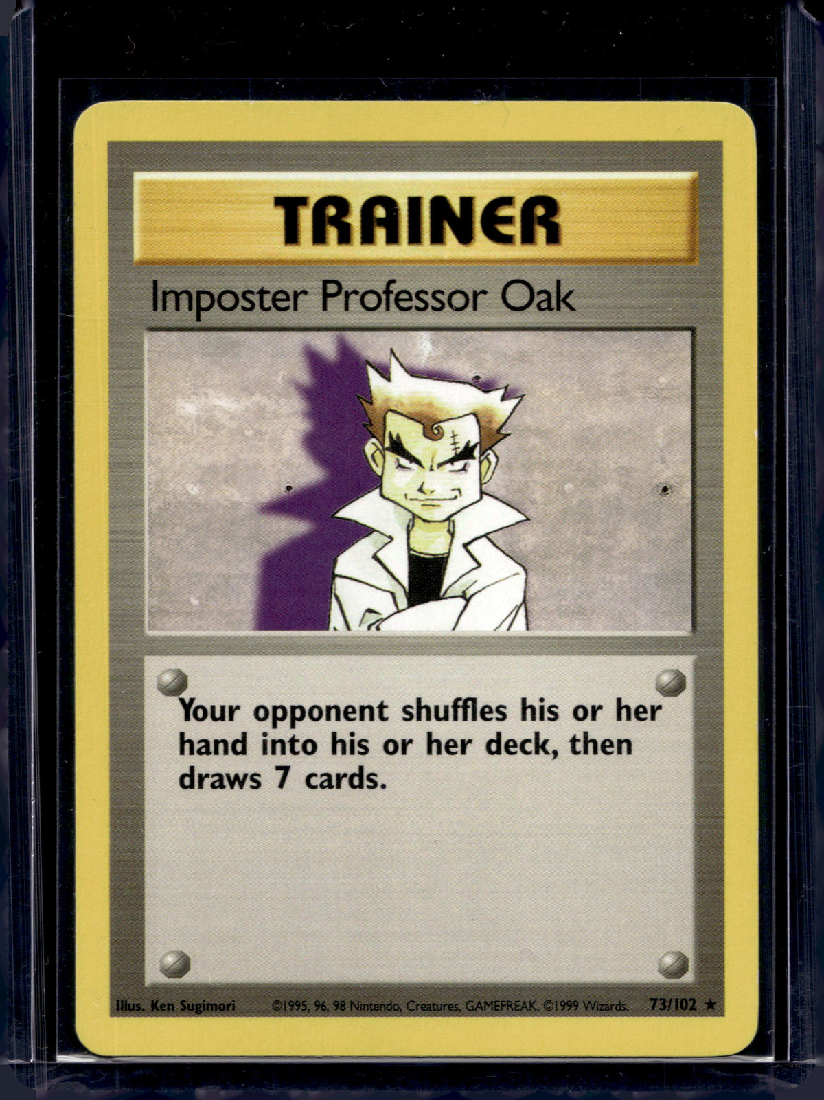 Imposter Professor Oak (Base Set - Unlimited) 73/102 Raw