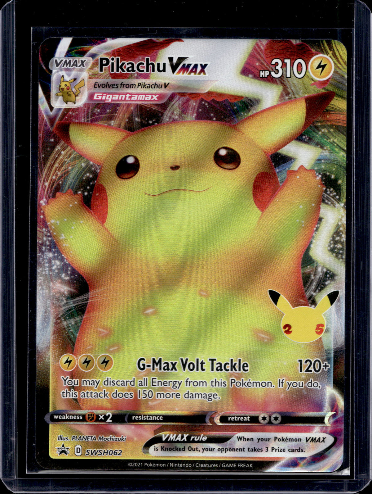 Pikachu VMAX SWSH062 Raw RookieLegends
