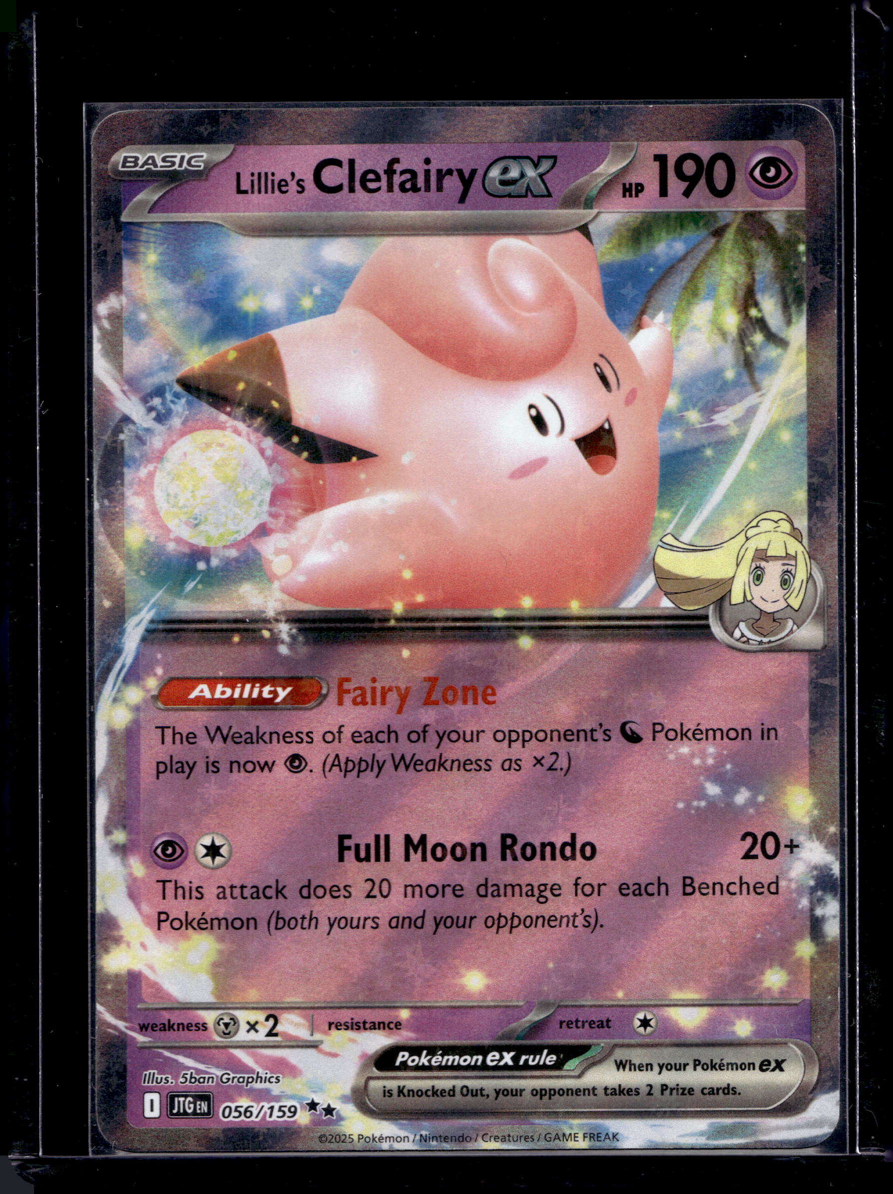 Lillie's Clefairy Ex 056/159 Raw RookieLegends