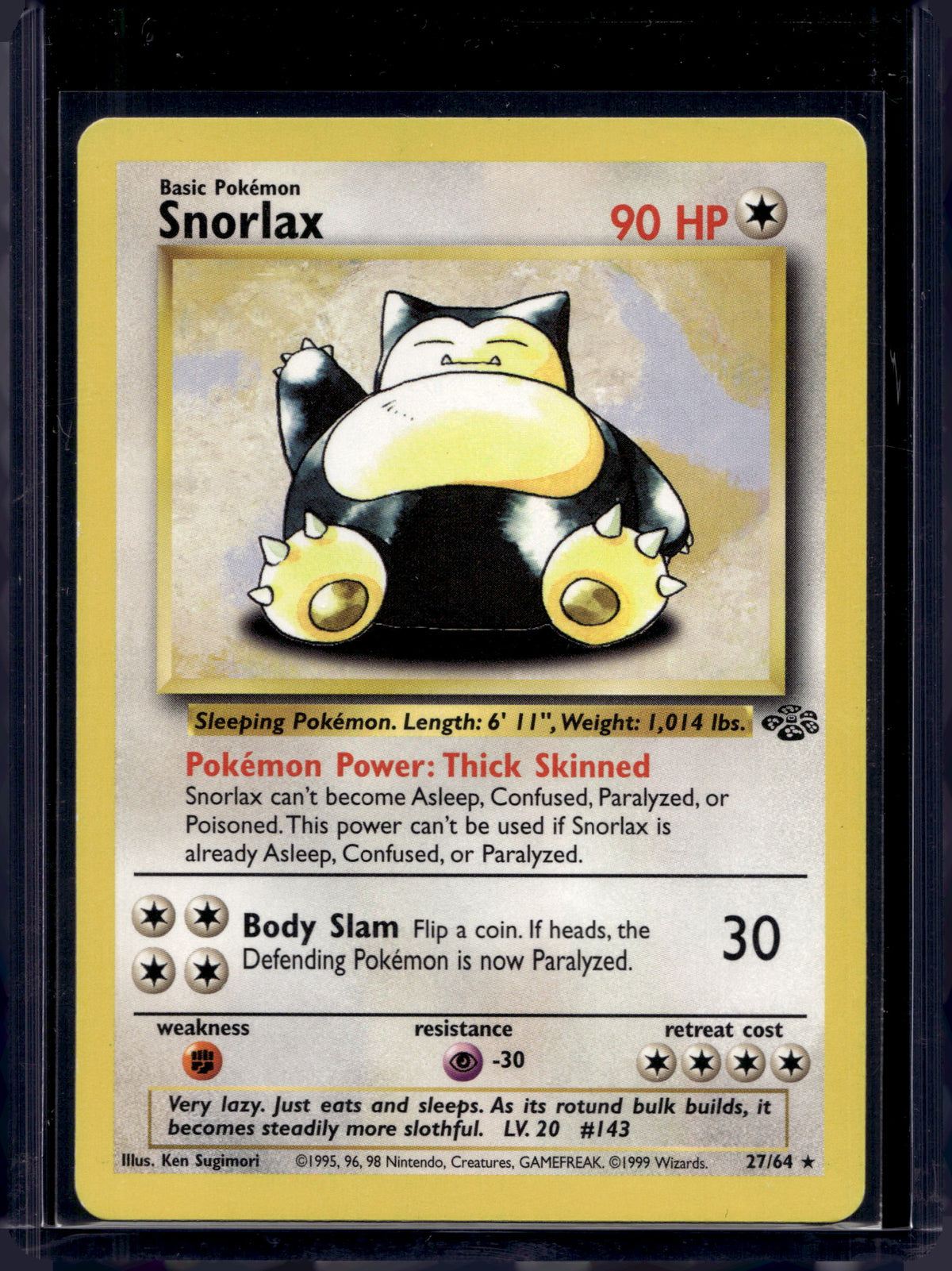 Snorlax (Jungle - Unlimited) 27/64 Raw